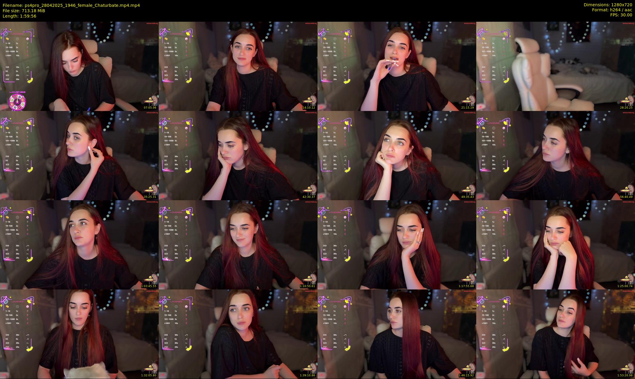 ps4pro — 120 minute Chaturbate female cam show recording, 720p, Apr 28, 2025