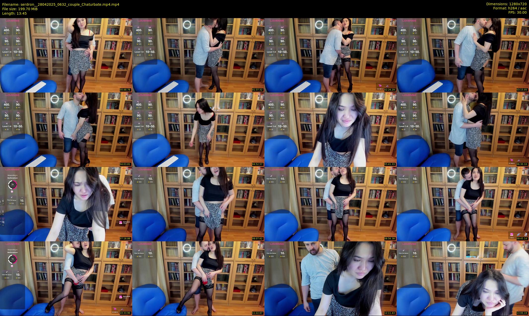 serdron_ — 14 minute Chaturbate couple cam show recording, 720p, Apr 28, 2025