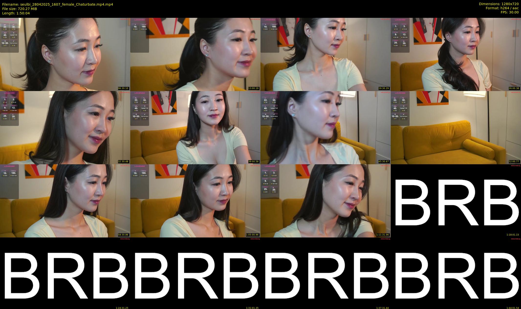 seulbi — 111 minute Chaturbate female cam show recording, 720p, Apr 28, 2025