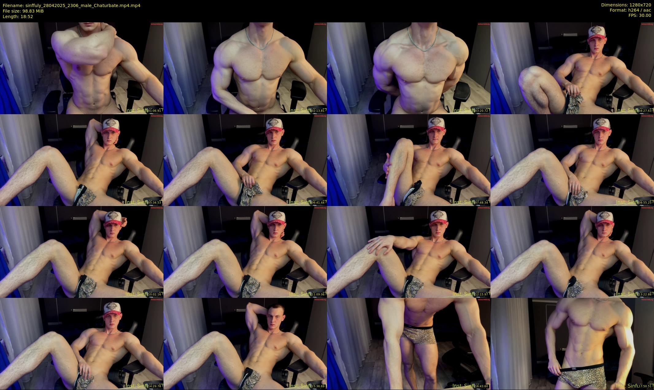 sinffuly — 19 minute Chaturbate male cam show recording, 720p, Apr 28, 2025