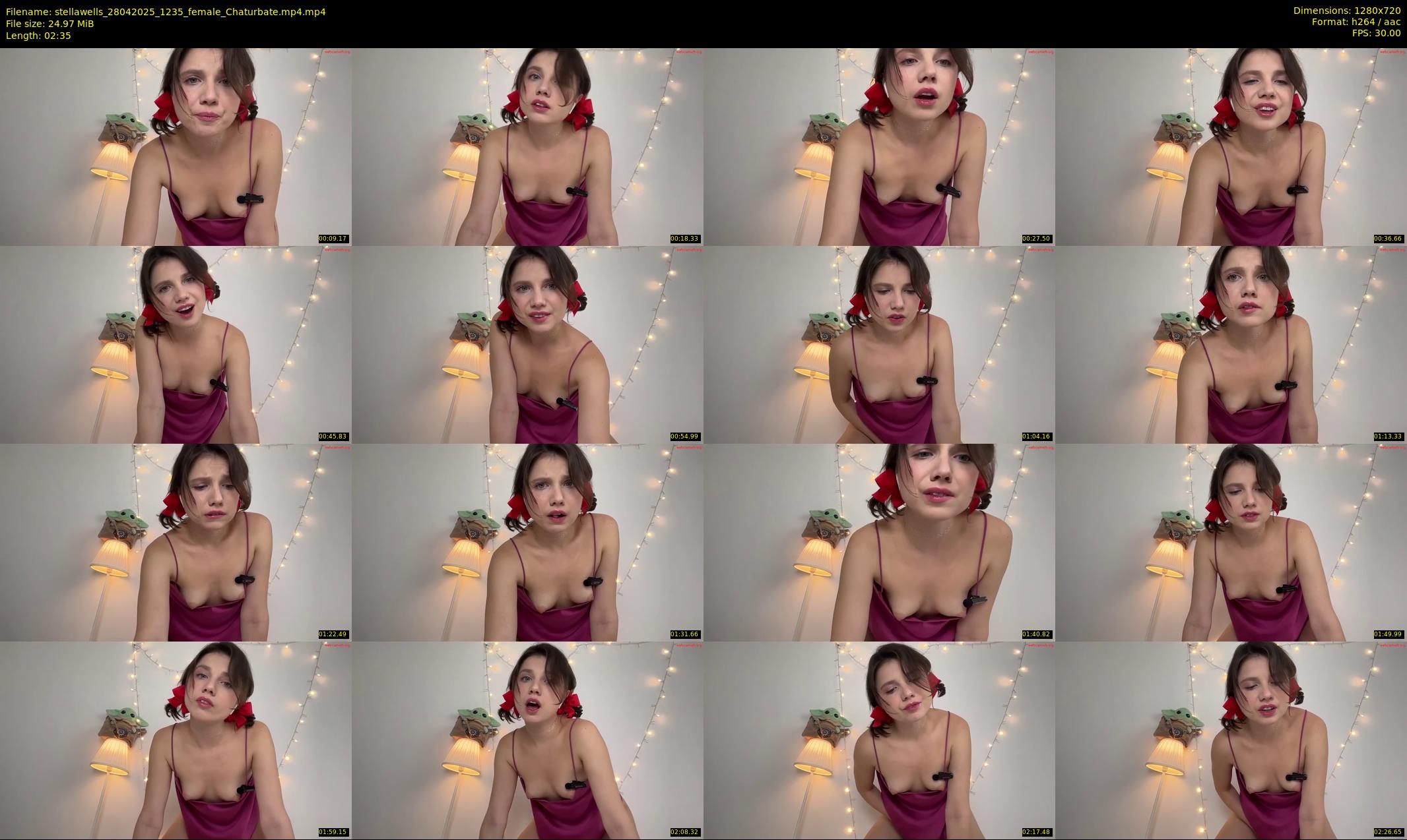 stellawells — 3 minute Chaturbate female cam show recording, 720p, Apr 28, 2025