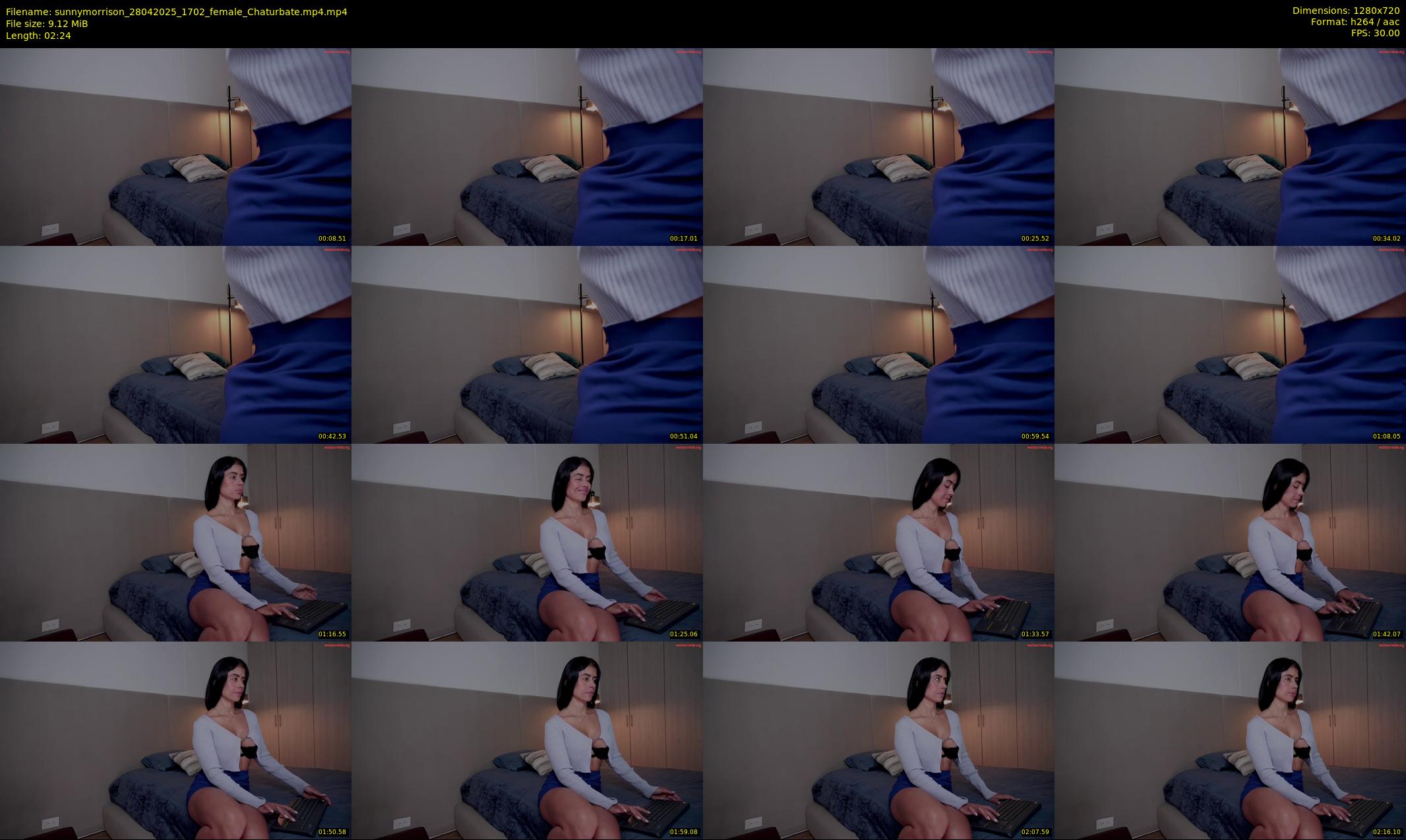 sunnymorrison — 3 minute Chaturbate female cam show recording, 720p, Apr 28, 2025