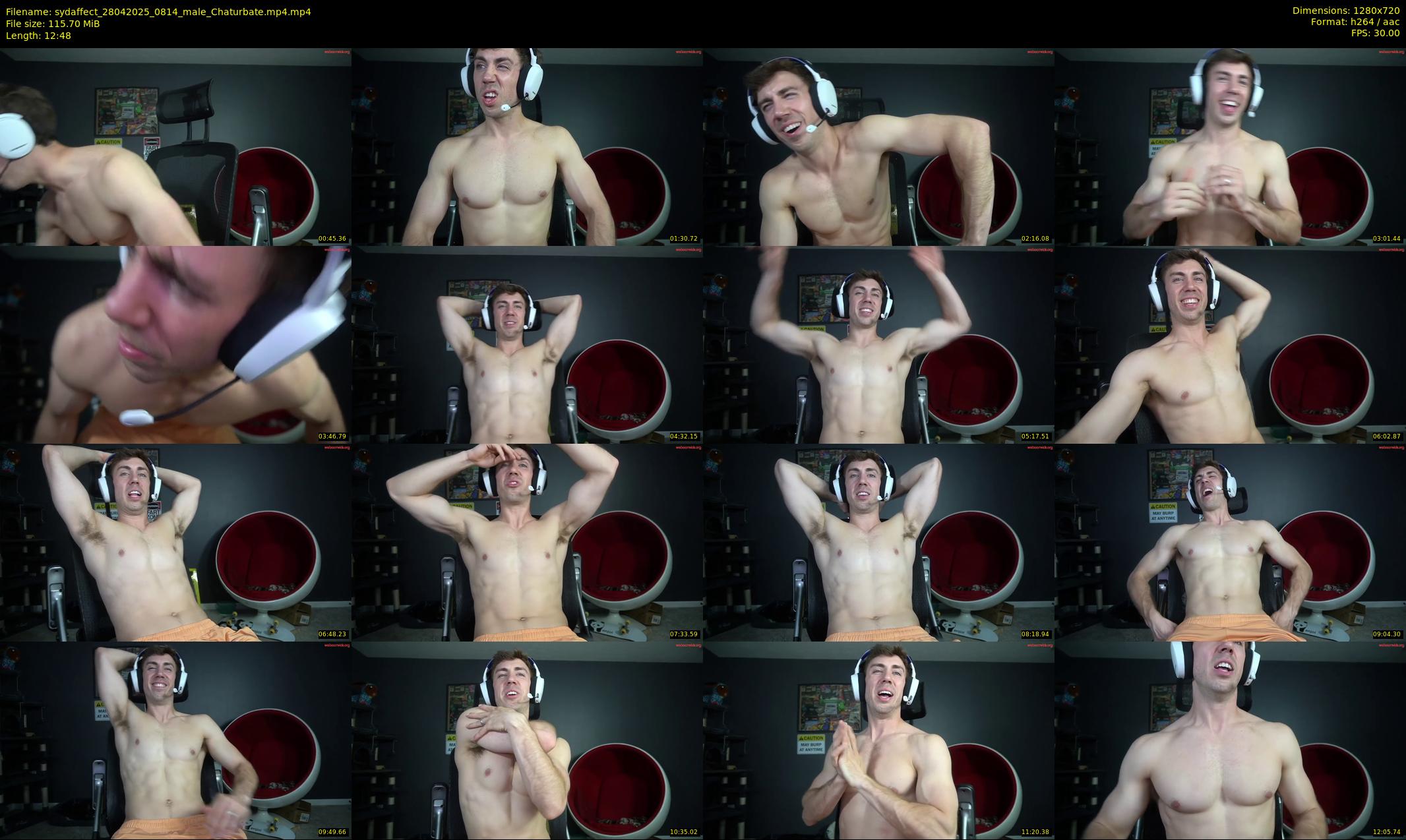 sydaffect — 13 minute Chaturbate male cam show recording, 720p, Apr 28, 2025