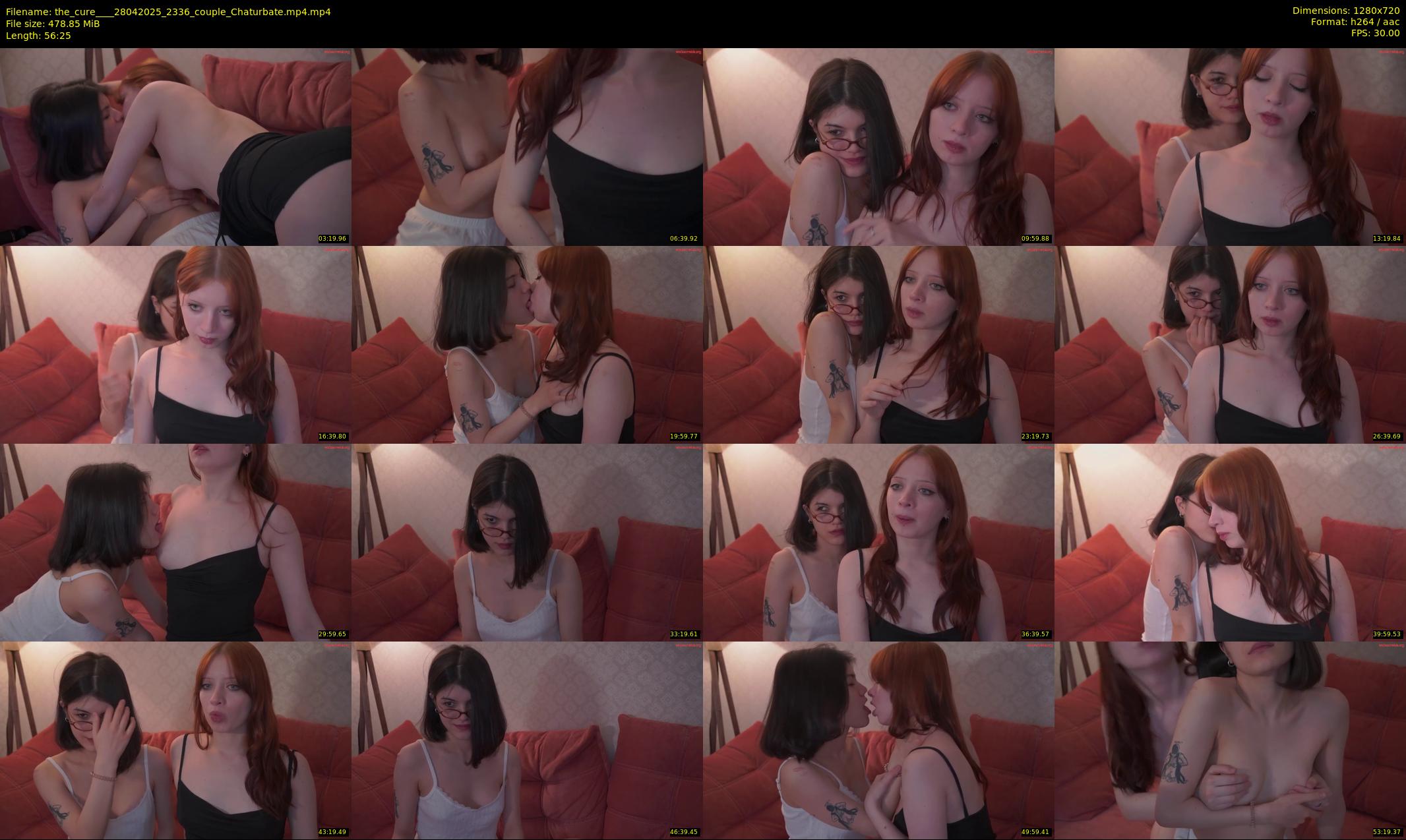 the_cure___ — 57 minute Chaturbate couple cam show recording, 720p, Apr 28, 2025