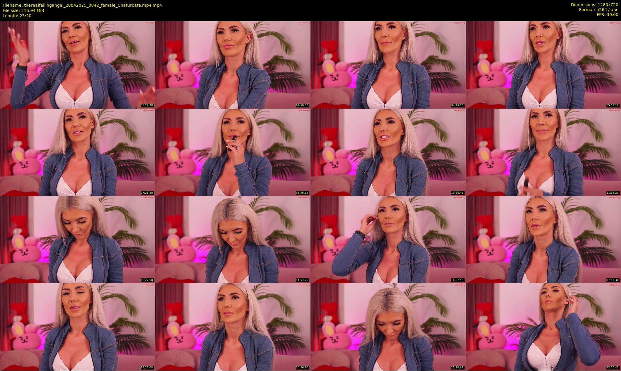 therealfallingangel — 26 minute Chaturbate female cam show recording, 720p, Apr 28, 2025