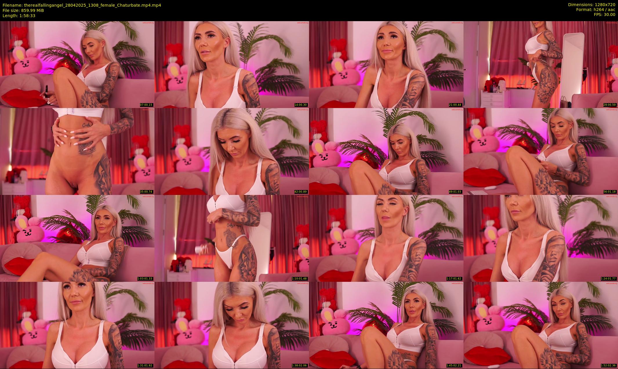 therealfallingangel — 119 minute Chaturbate female cam show recording, 720p, Apr 28, 2025