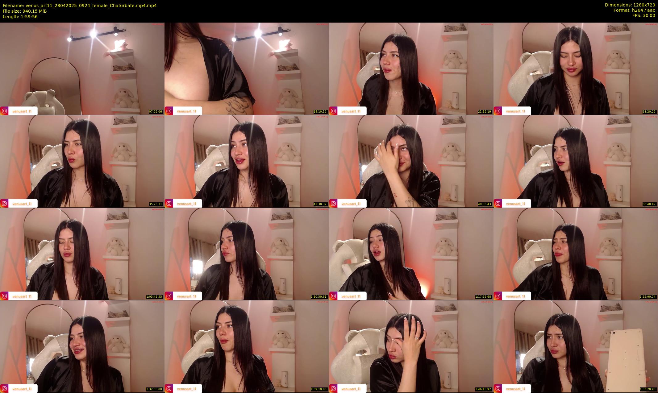 venus_art11 — 120 minute Chaturbate female cam show recording, 720p, Apr 28, 2025