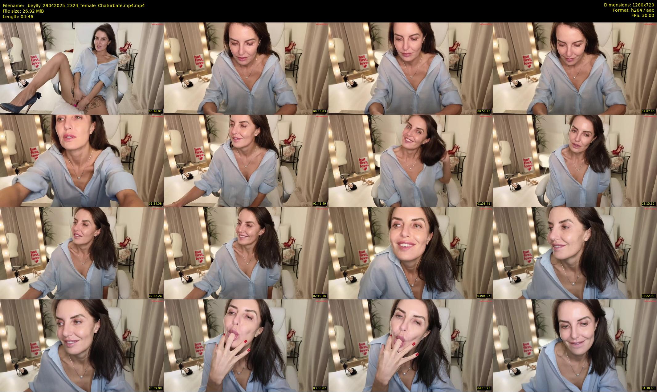 _beylly — 5 minute Chaturbate female cam show recording, 720p, Apr 29, 2025
