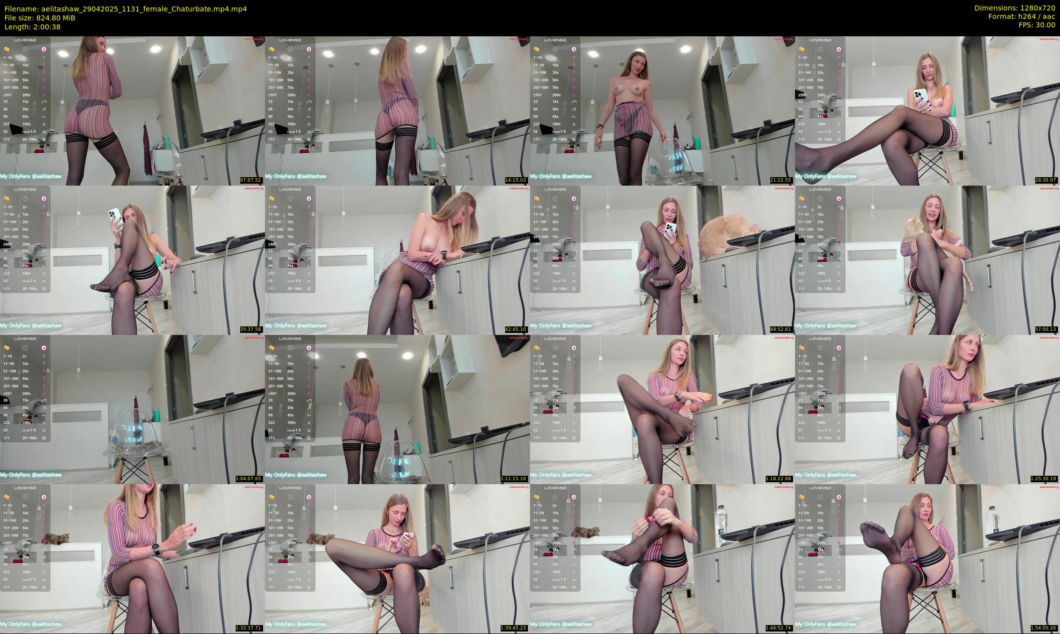 aelitashaw — 121 minute Chaturbate female cam show recording, 720p, Apr 29, 2025