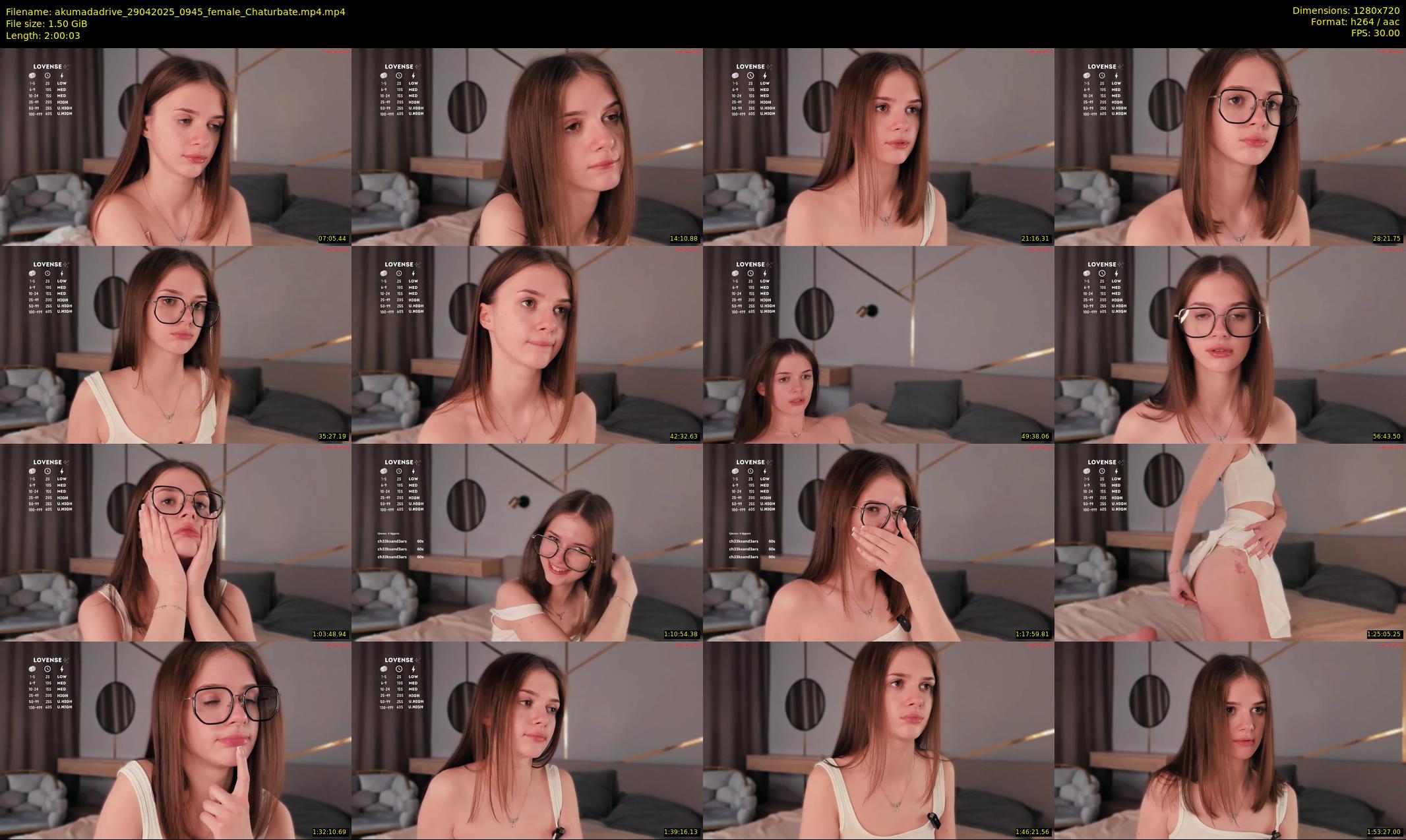 akumadadrive — 121 minute Chaturbate female cam show recording, 720p, Apr 29, 2025