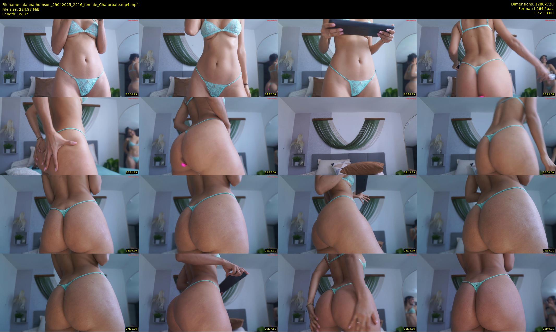 alannathomson — 36 minute Chaturbate female cam show recording, 720p, Apr 29, 2025