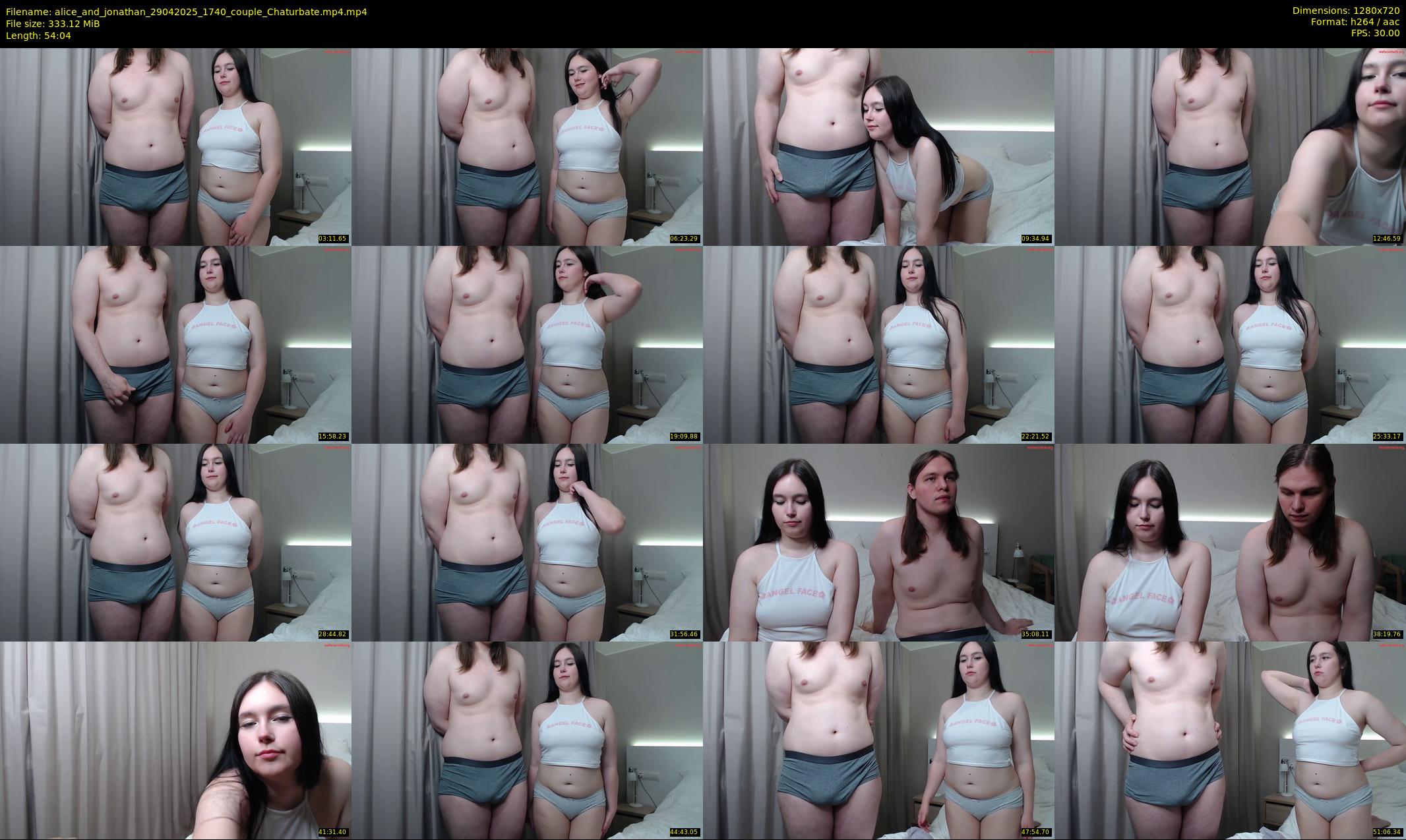 alice_and_jonathan — 55 minute Chaturbate couple cam show recording, 720p, Apr 29, 2025