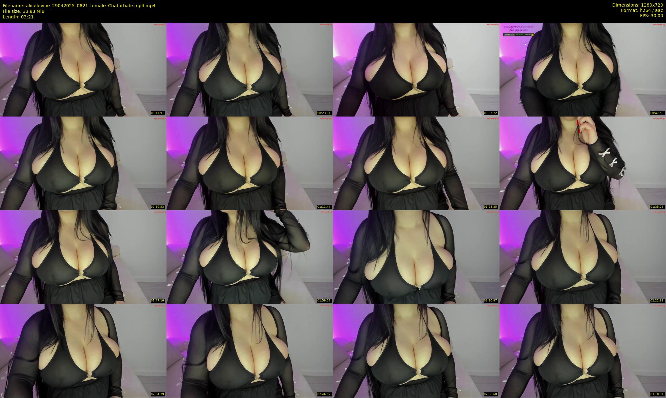 alicelevine — 4 minute Chaturbate female cam show recording, 720p, Apr 29, 2025
