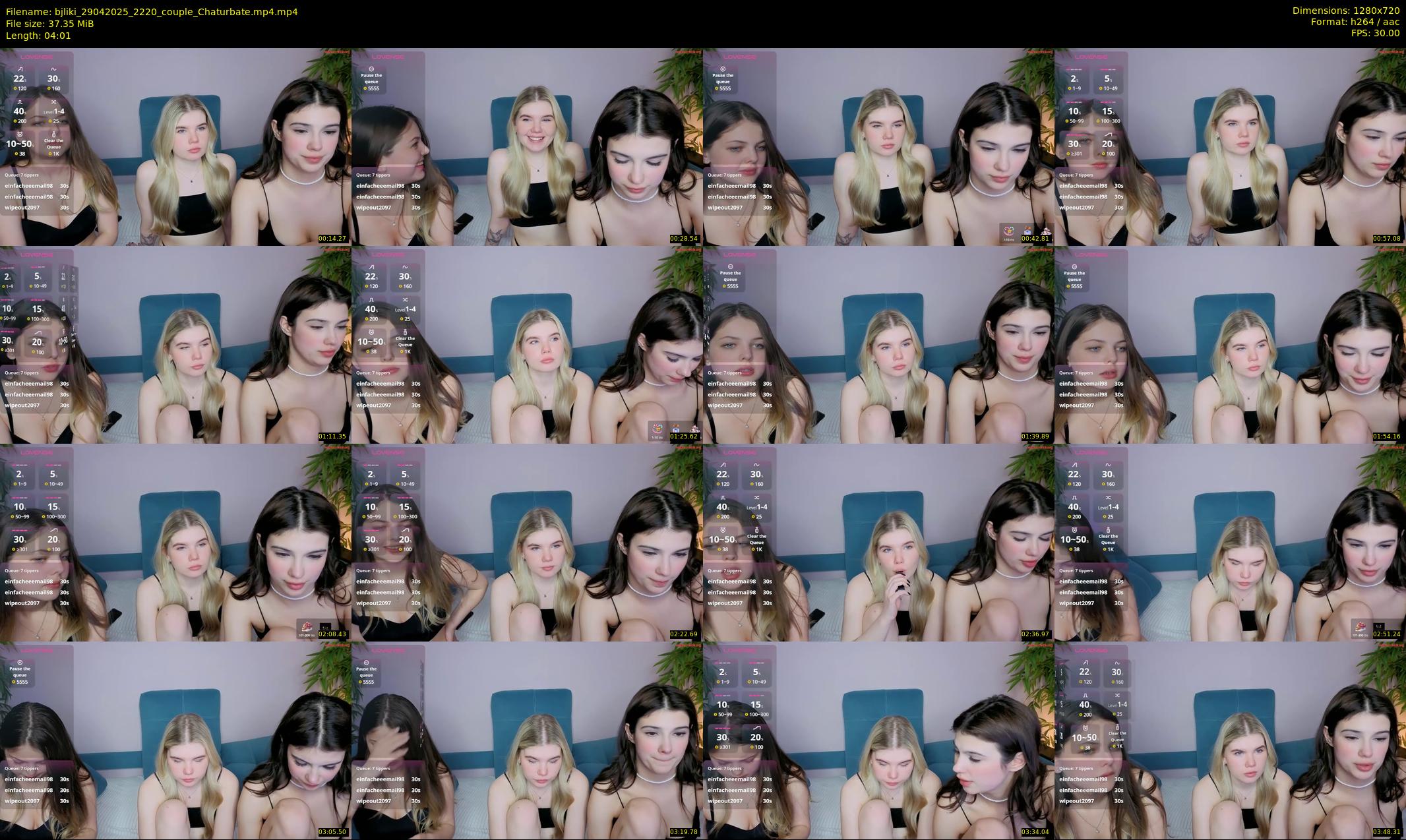 bjliki — 5 minute Chaturbate couple cam show recording, 720p, Apr 29, 2025