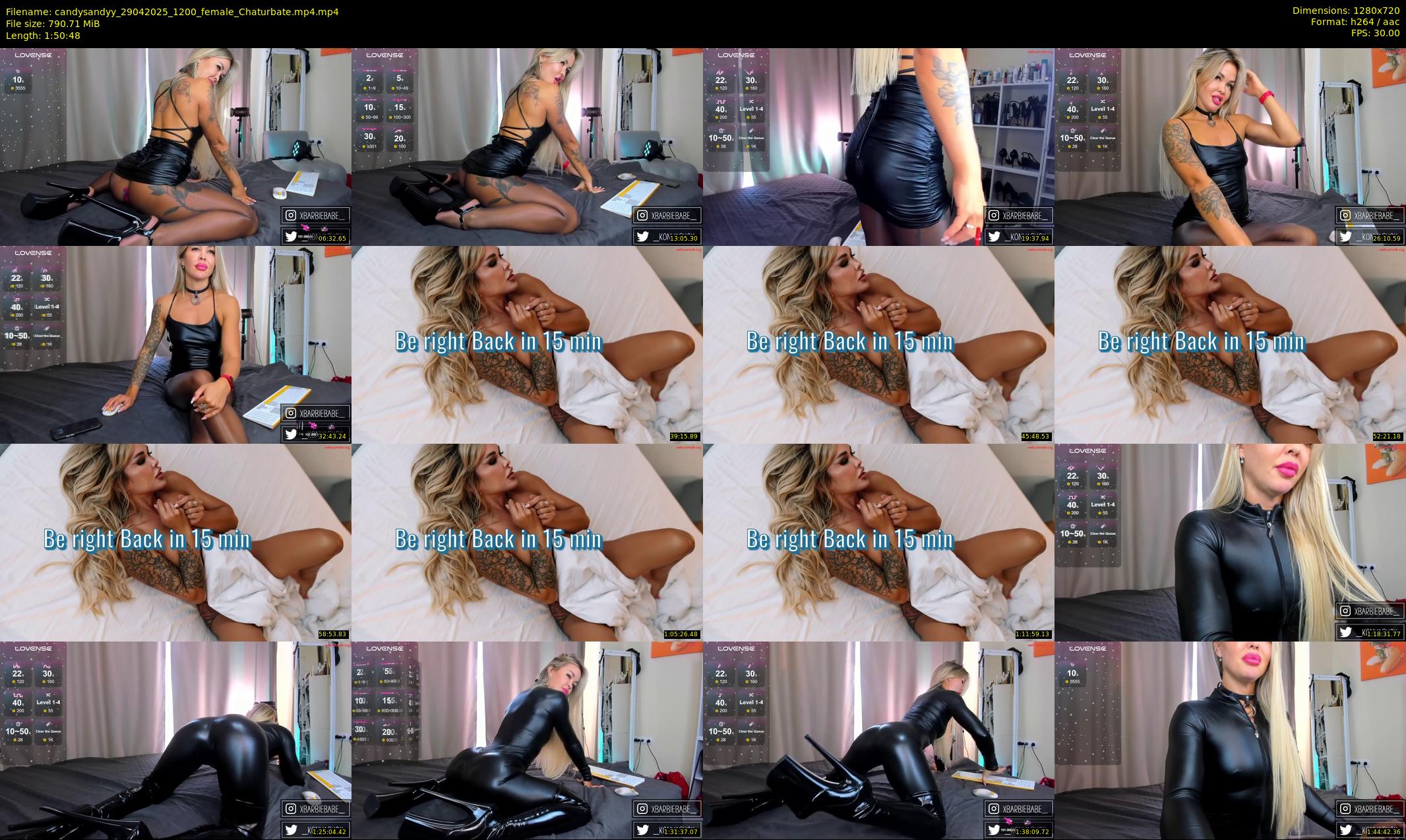 candysandyy — 111 minute Chaturbate female cam show recording, 720p, Apr 29, 2025
