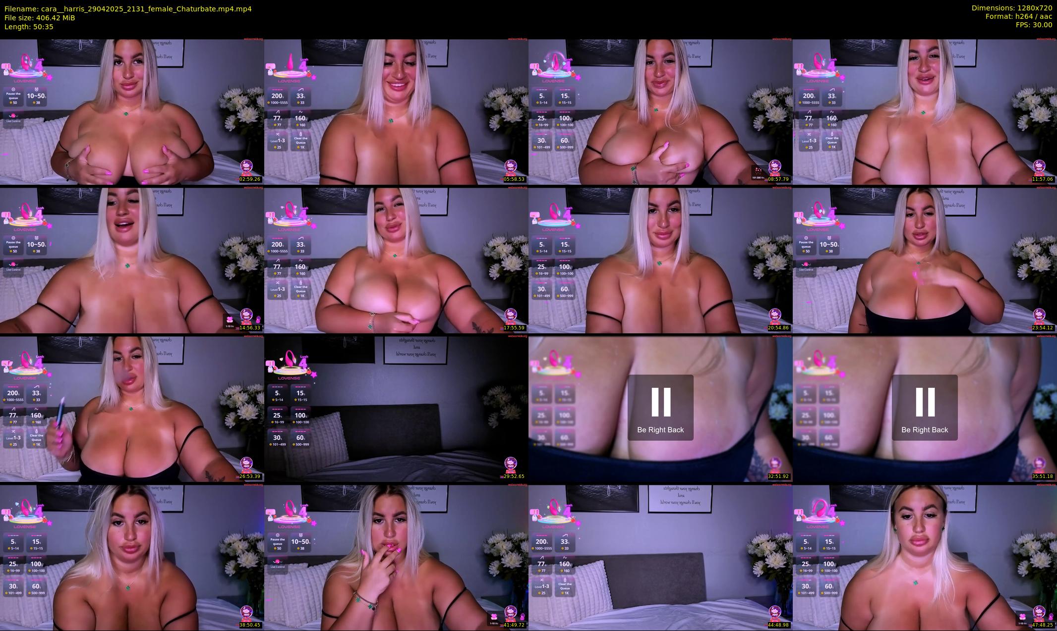 cara__harris — 51 minute Chaturbate female cam show recording, 720p, Apr 29, 2025