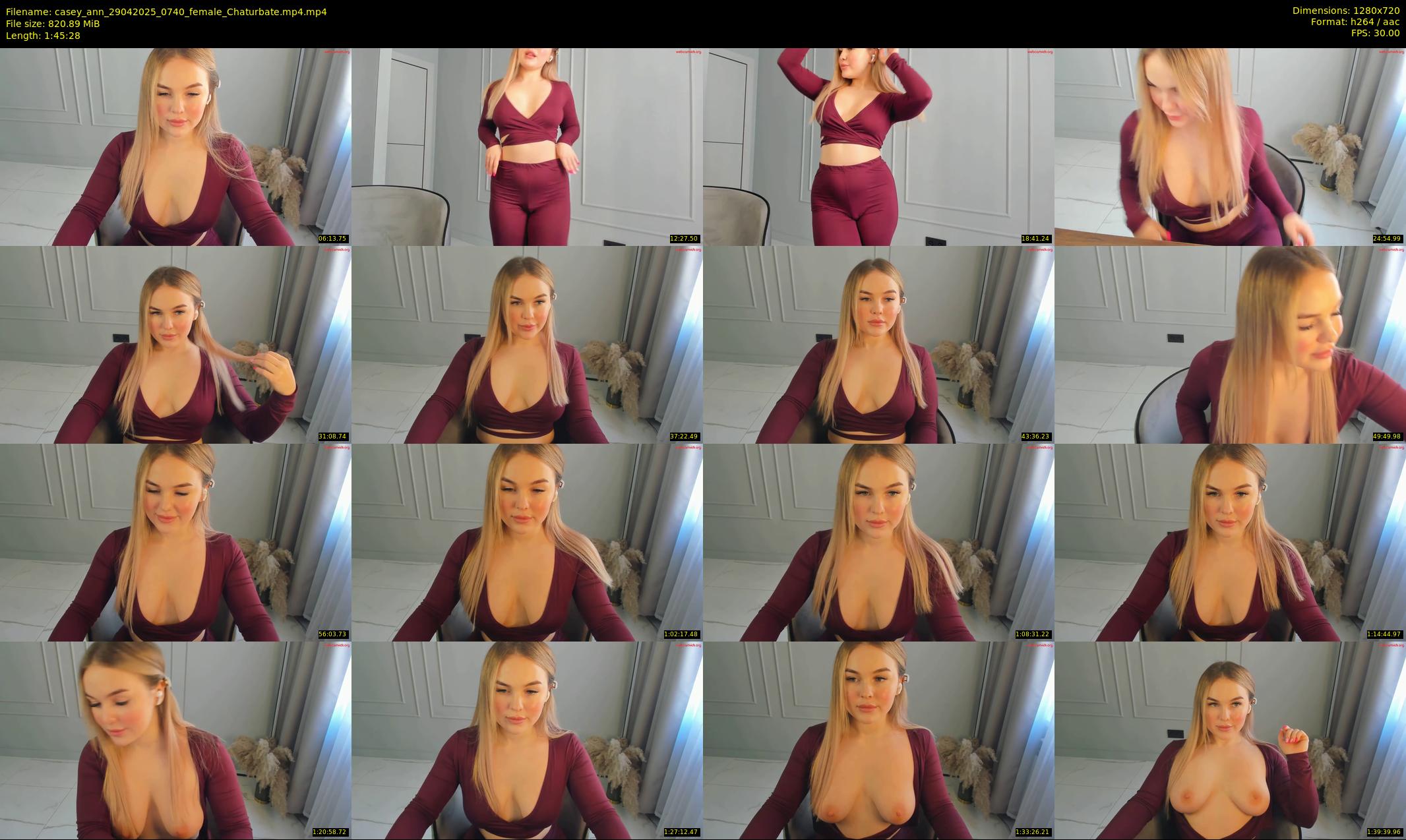 casey_ann — 106 minute Chaturbate female cam show recording, 720p, Apr 29, 2025