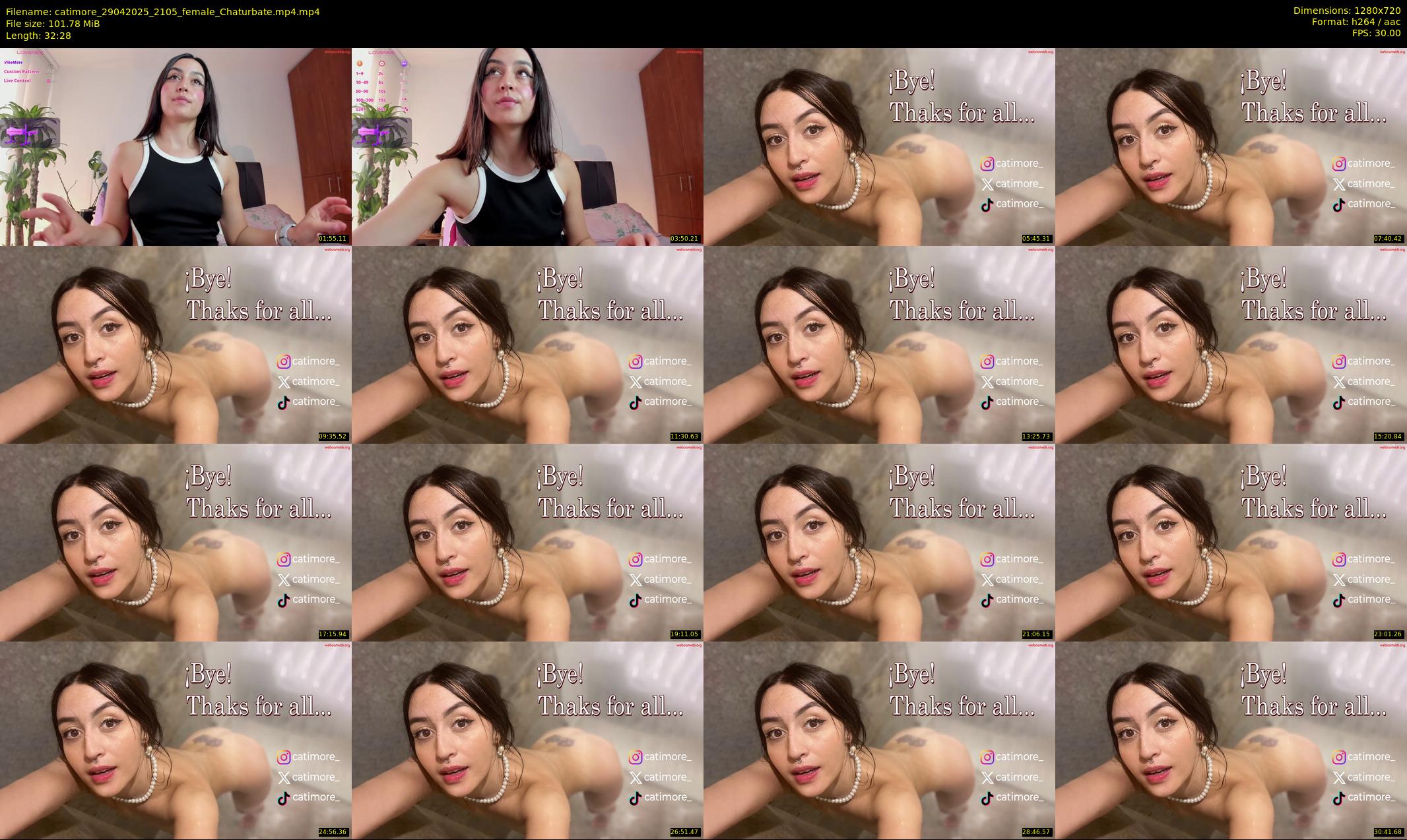 catimore — 33 minute Chaturbate female cam show recording, 720p, Apr 29, 2025