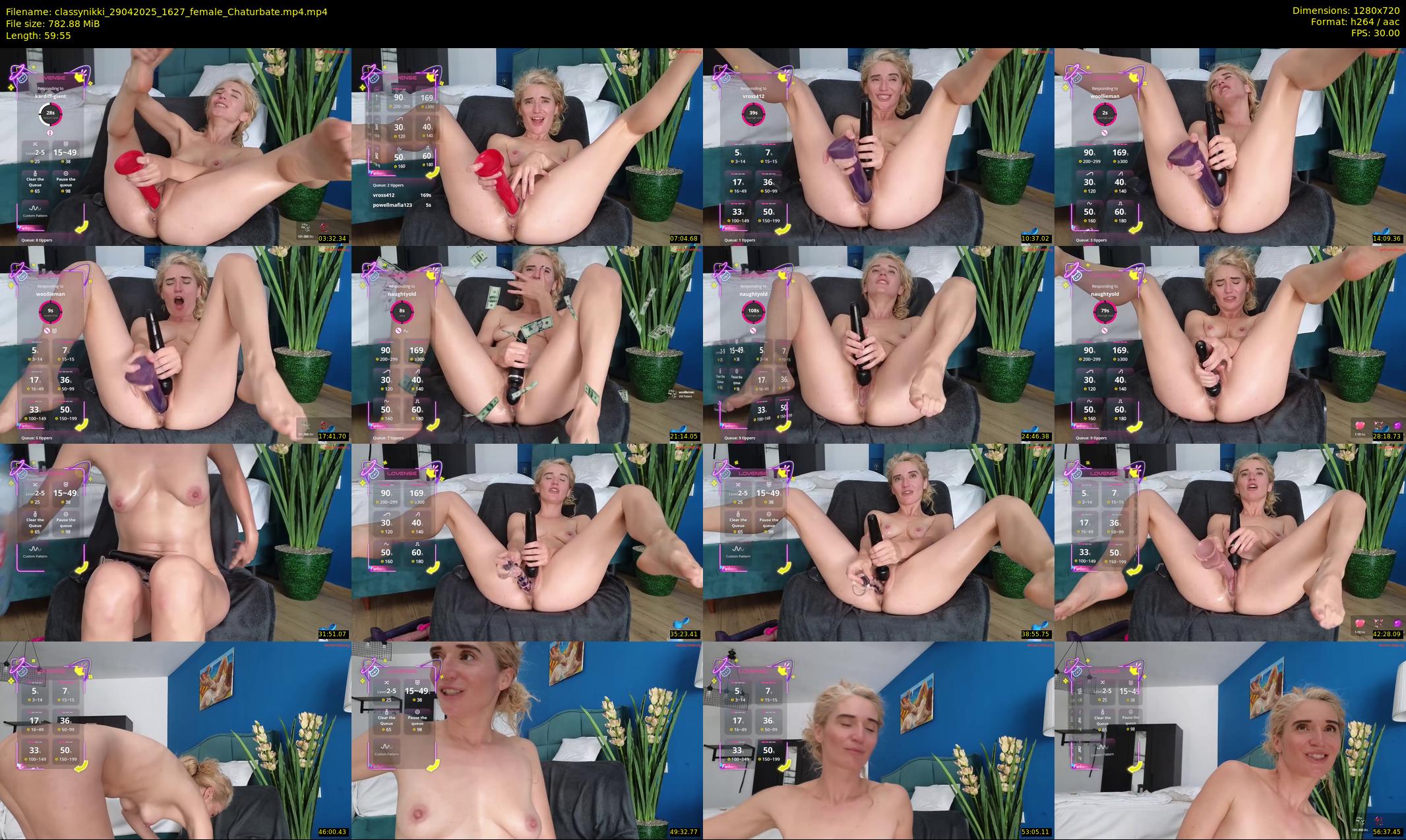 classynikki — 60 minute Chaturbate female cam show recording, 720p, Apr 29, 2025