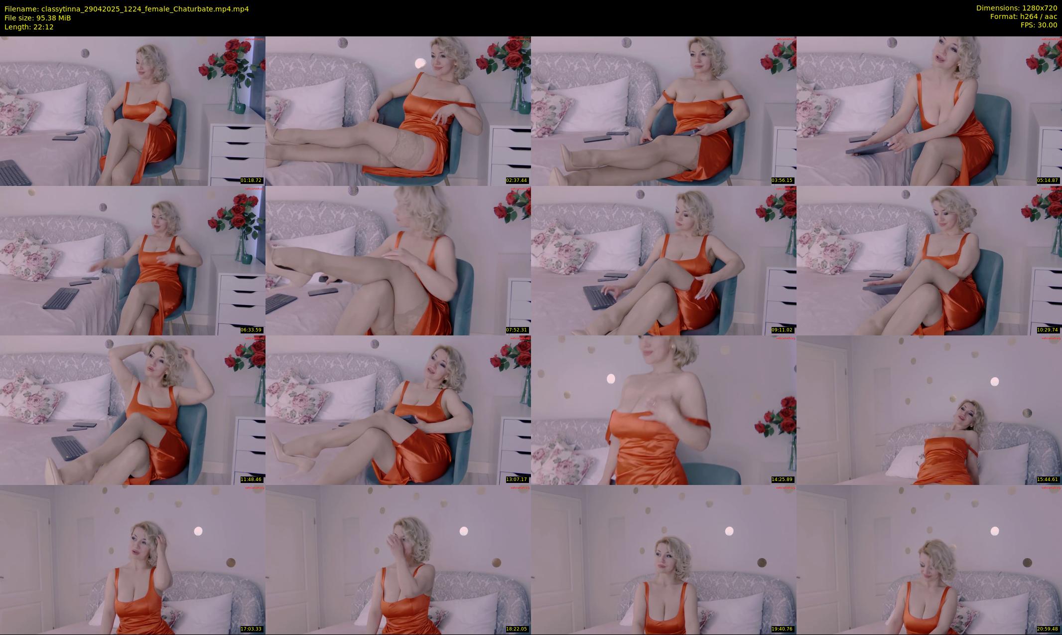 classytinna — 23 minute Chaturbate female cam show recording, 720p, Apr 29, 2025