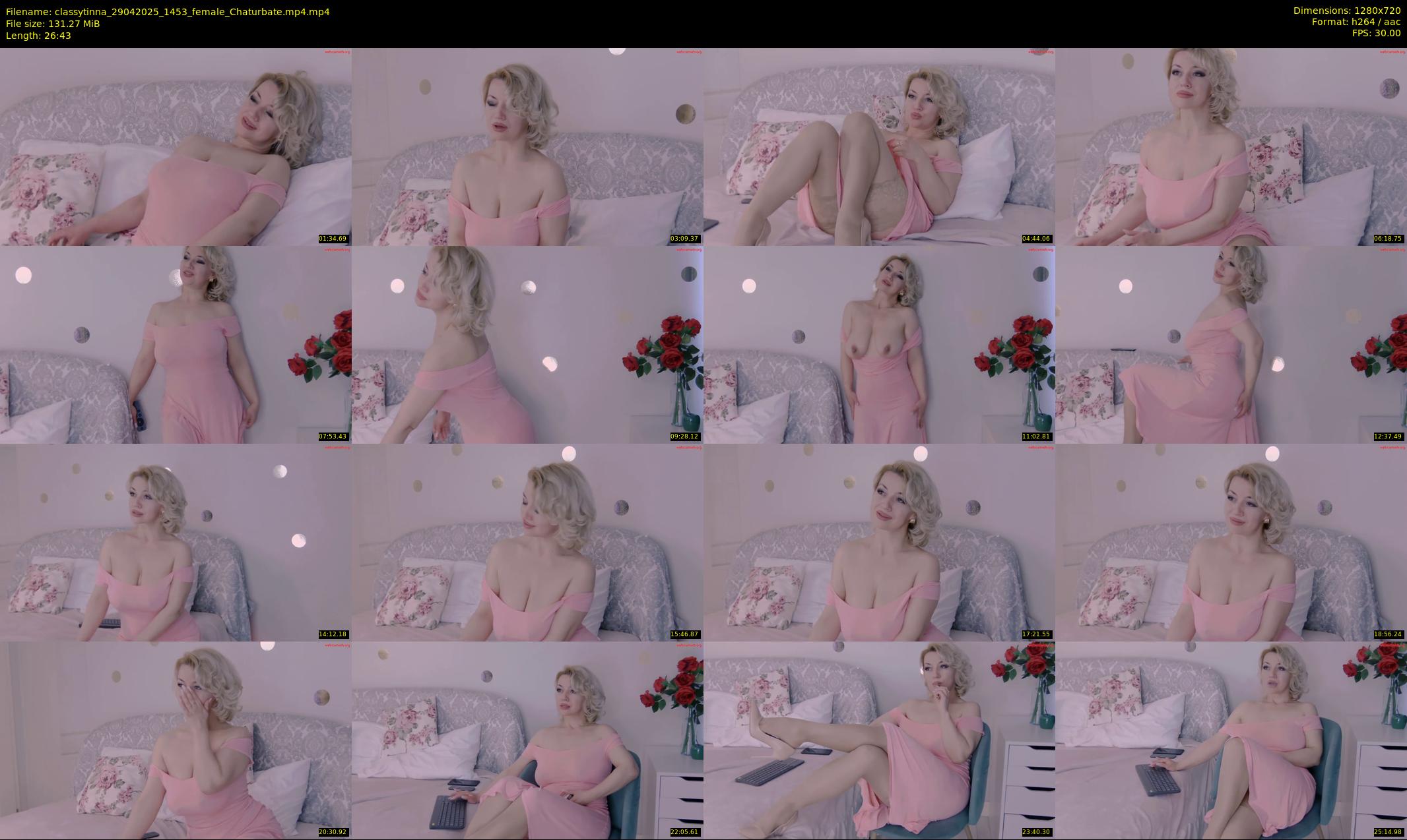 classytinna — 27 minute Chaturbate female cam show recording, 720p, Apr 29, 2025
