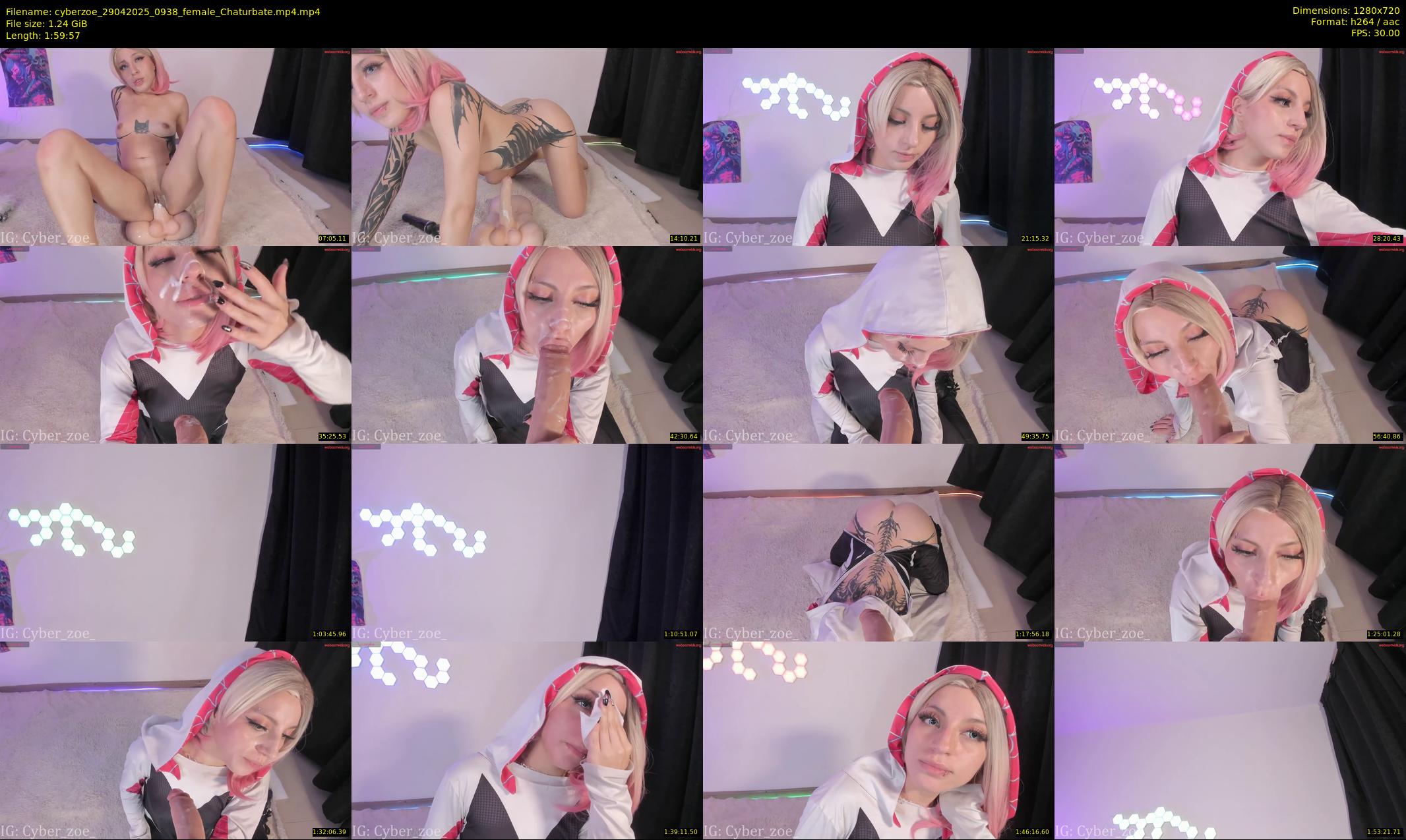 cyberzoe — 120 minute Chaturbate female cam show recording, 720p, Apr 29, 2025