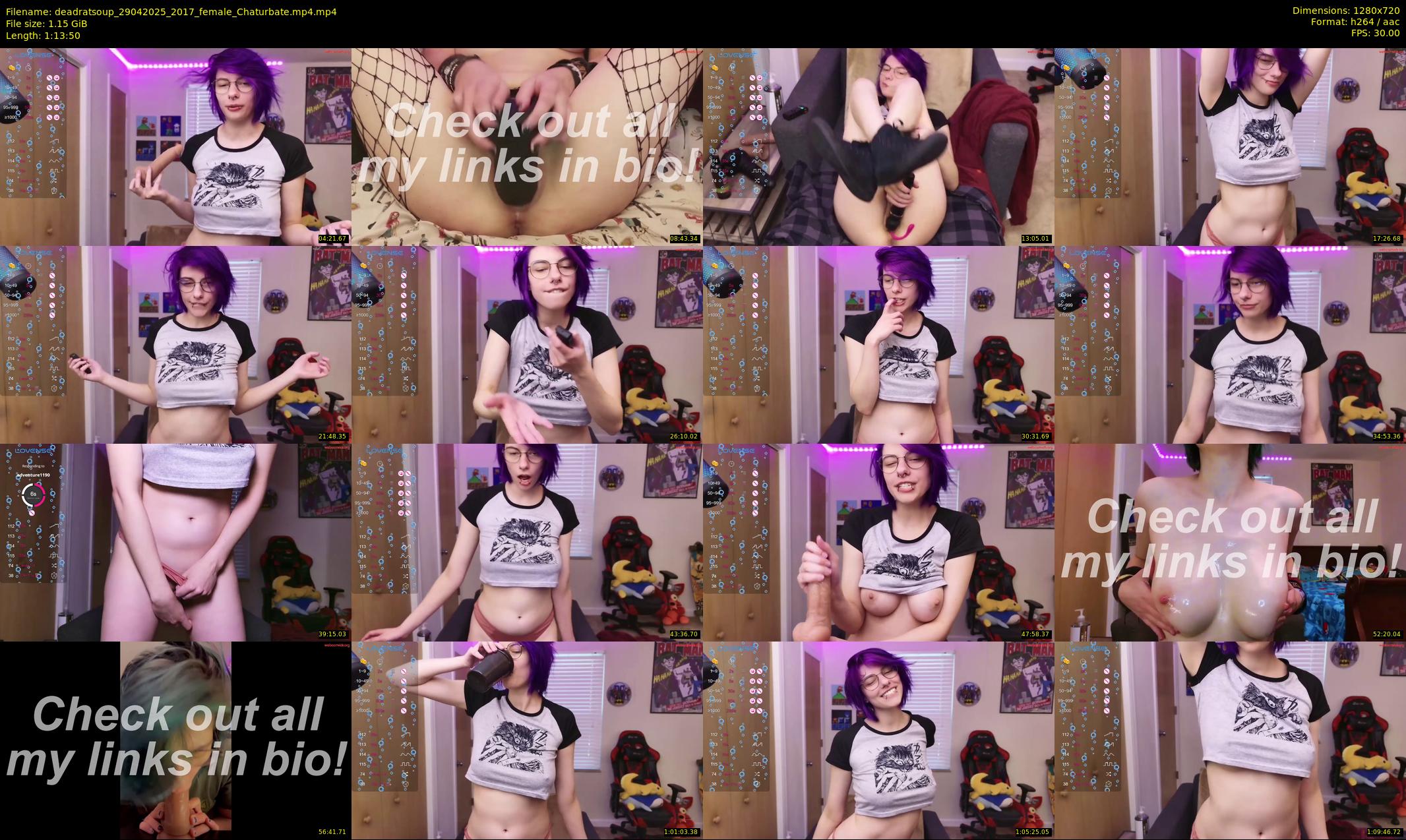 deadratsoup — 74 minute Chaturbate female cam show recording, 720p, Apr 29, 2025