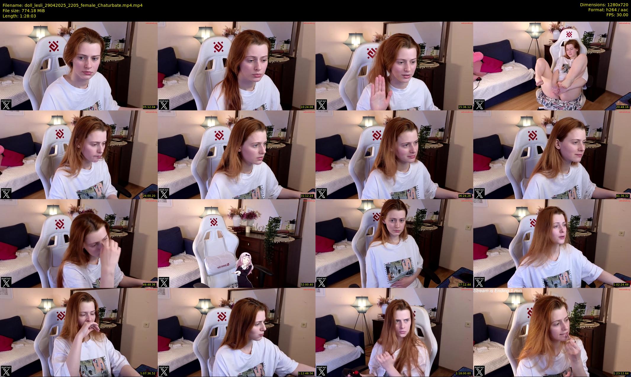 doll_lesli — 89 minute Chaturbate female cam show recording, 720p, Apr 29, 2025