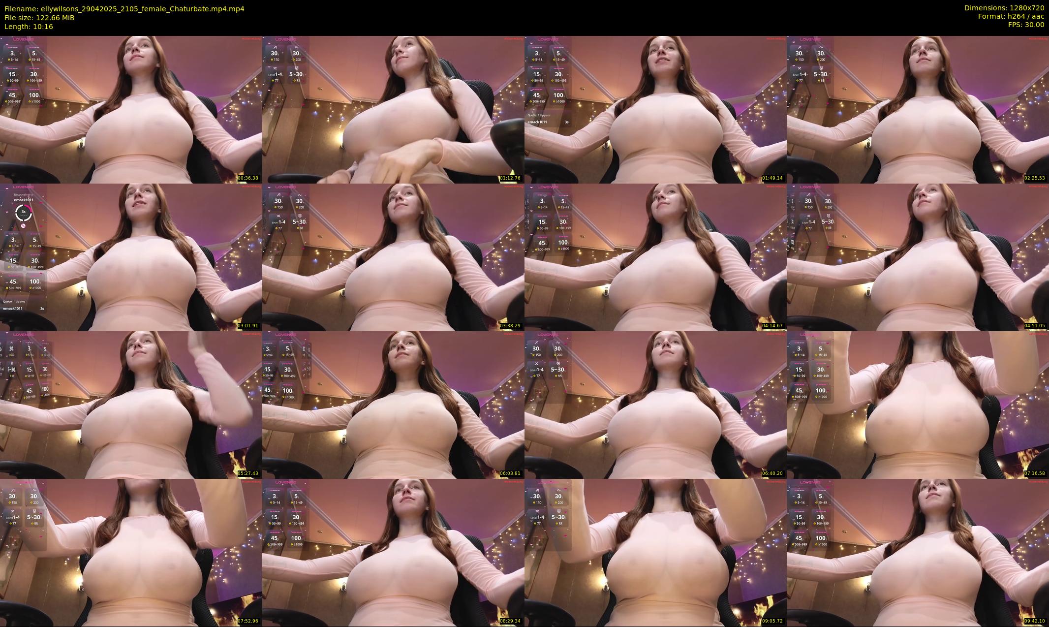 ellywilsons — 11 minute Chaturbate female cam show recording, 720p, Apr 29, 2025