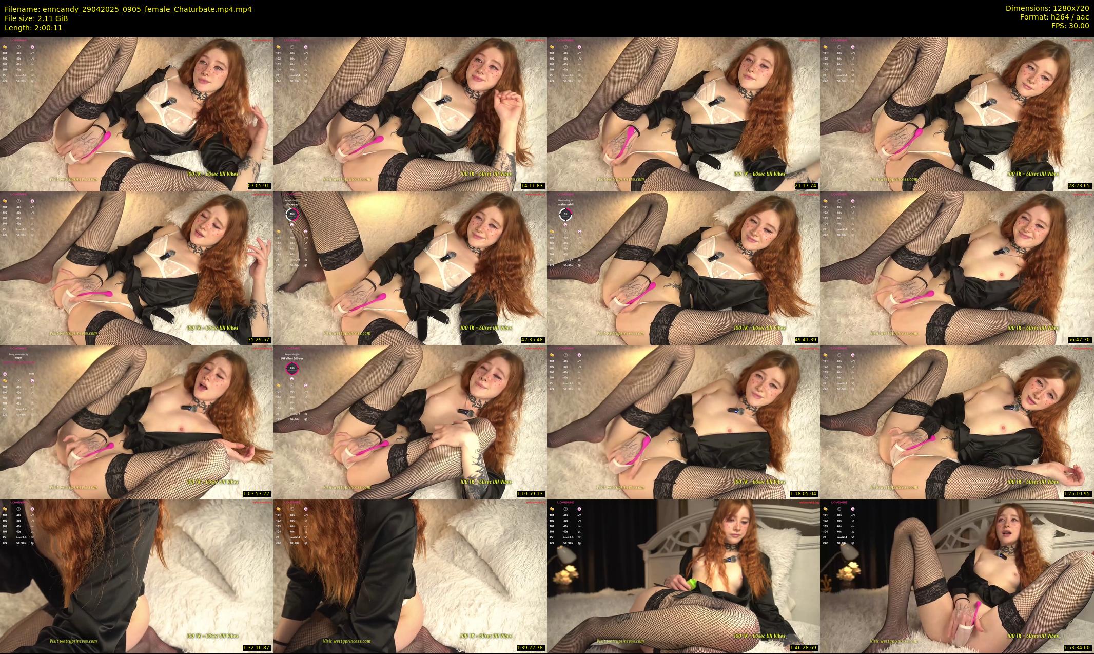 enncandy — 121 minute Chaturbate female cam show recording, 720p, Apr 29, 2025