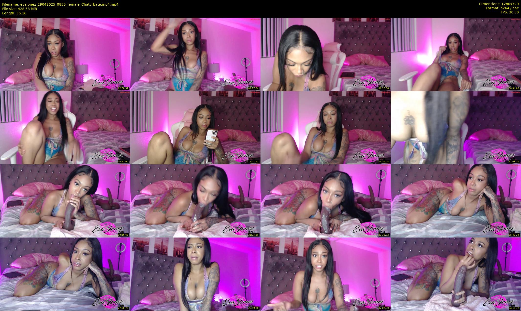 evajonez — 37 minute Chaturbate female cam show recording, 720p, Apr 29, 2025