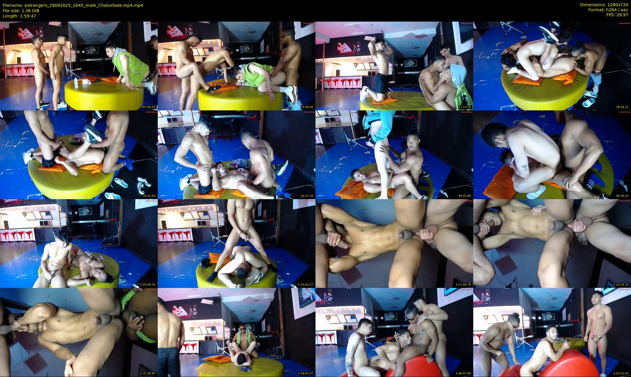 extrangers — 120 minute Chaturbate male cam show recording, 720p, Apr 29, 2025
