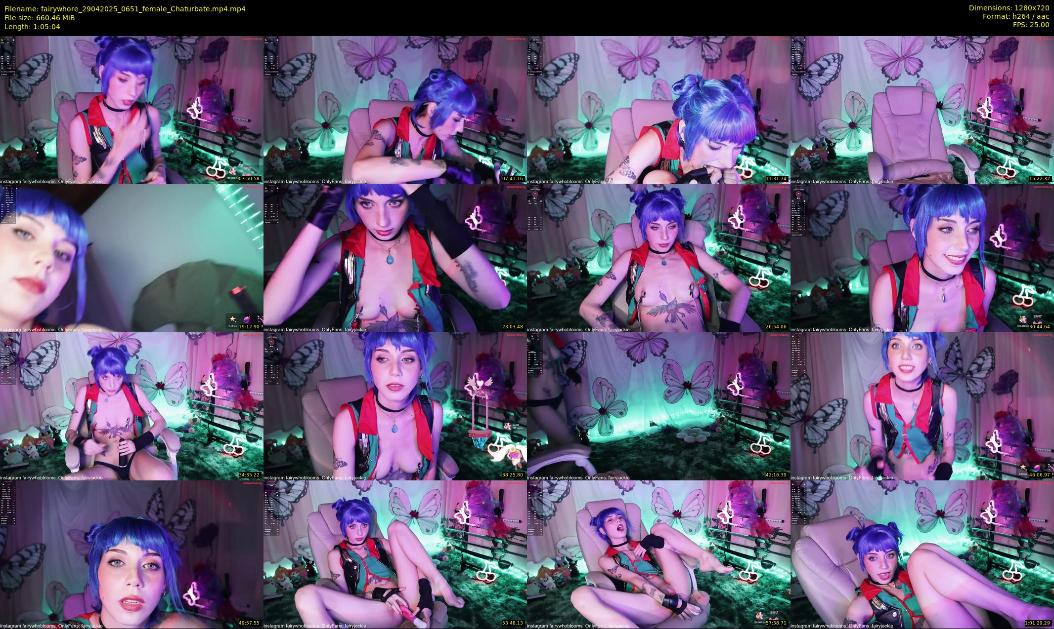 fairywhore — 66 minute Chaturbate female cam show recording, 720p, Apr 29, 2025