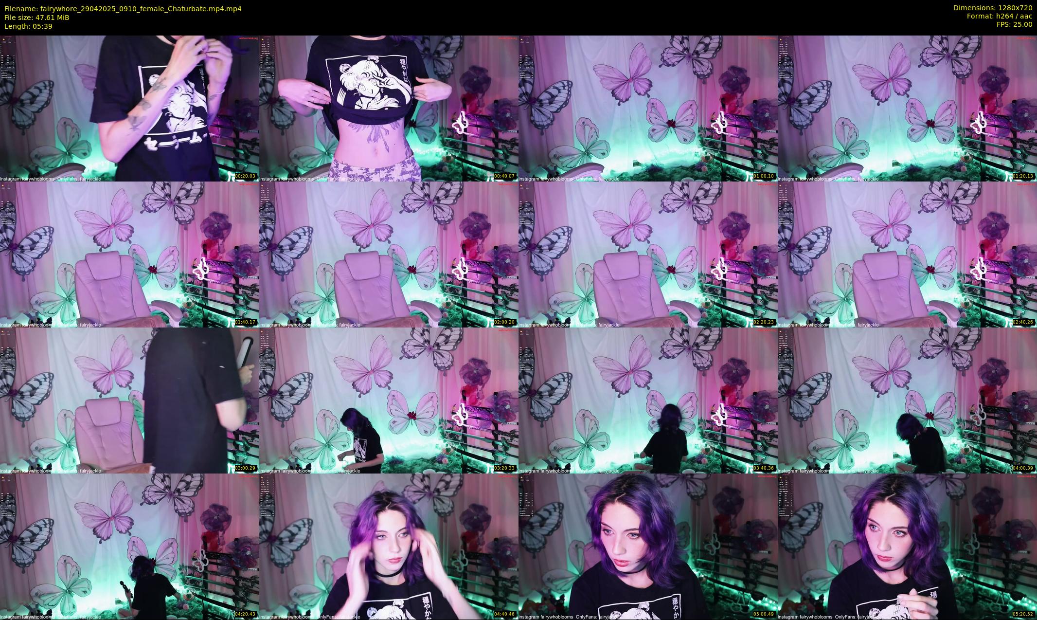 fairywhore — 6 minute Chaturbate female cam show recording, 720p, Apr 29, 2025