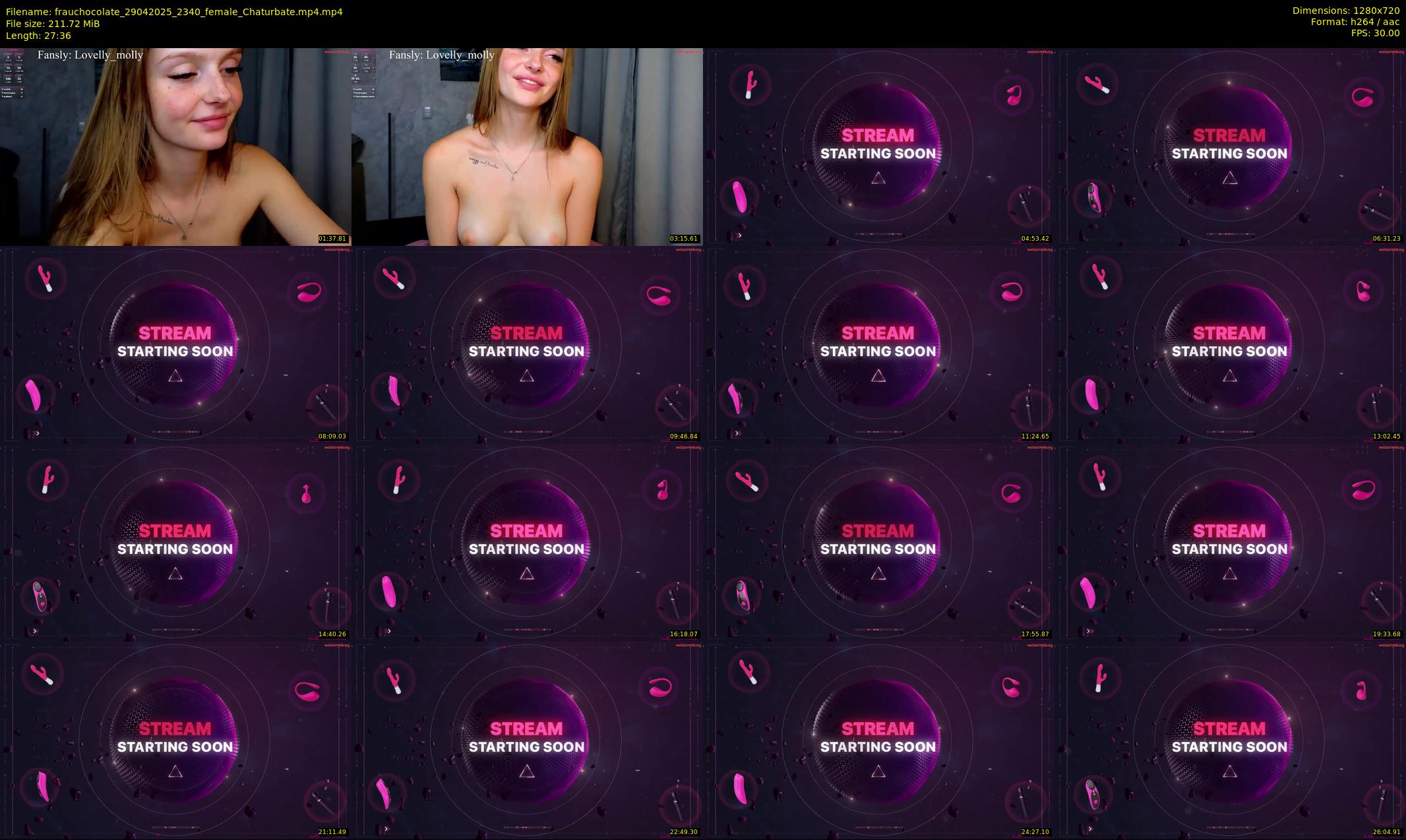 frauchocolate — 28 minute Chaturbate female cam show recording, 720p, Apr 29, 2025
