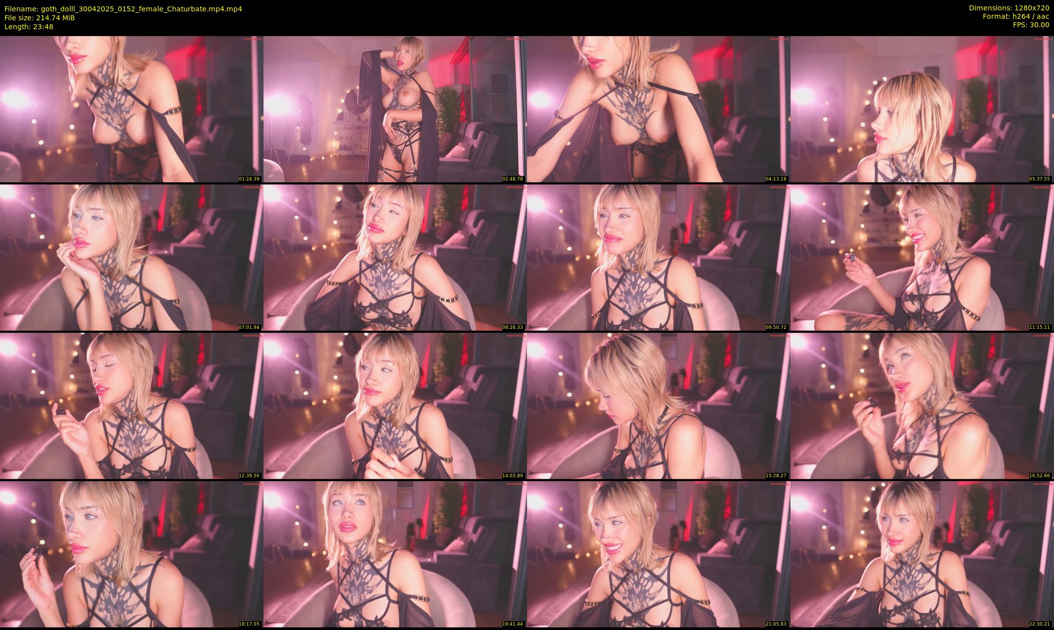 goth_dolll — 24 minute Chaturbate female cam show recording, 720p, Apr 30, 2025