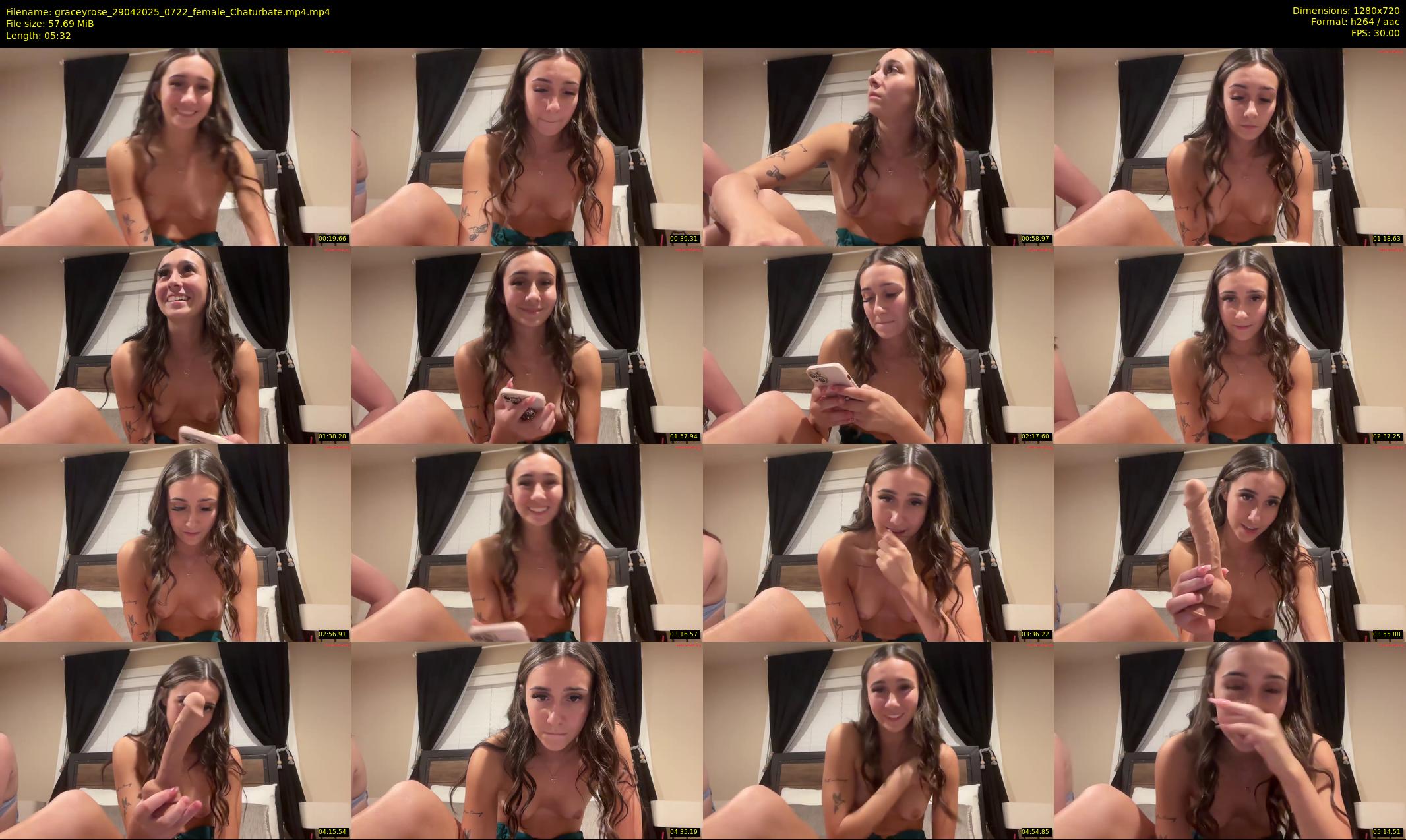 graceyrose — 6 minute Chaturbate female cam show recording, 720p, Apr 29, 2025