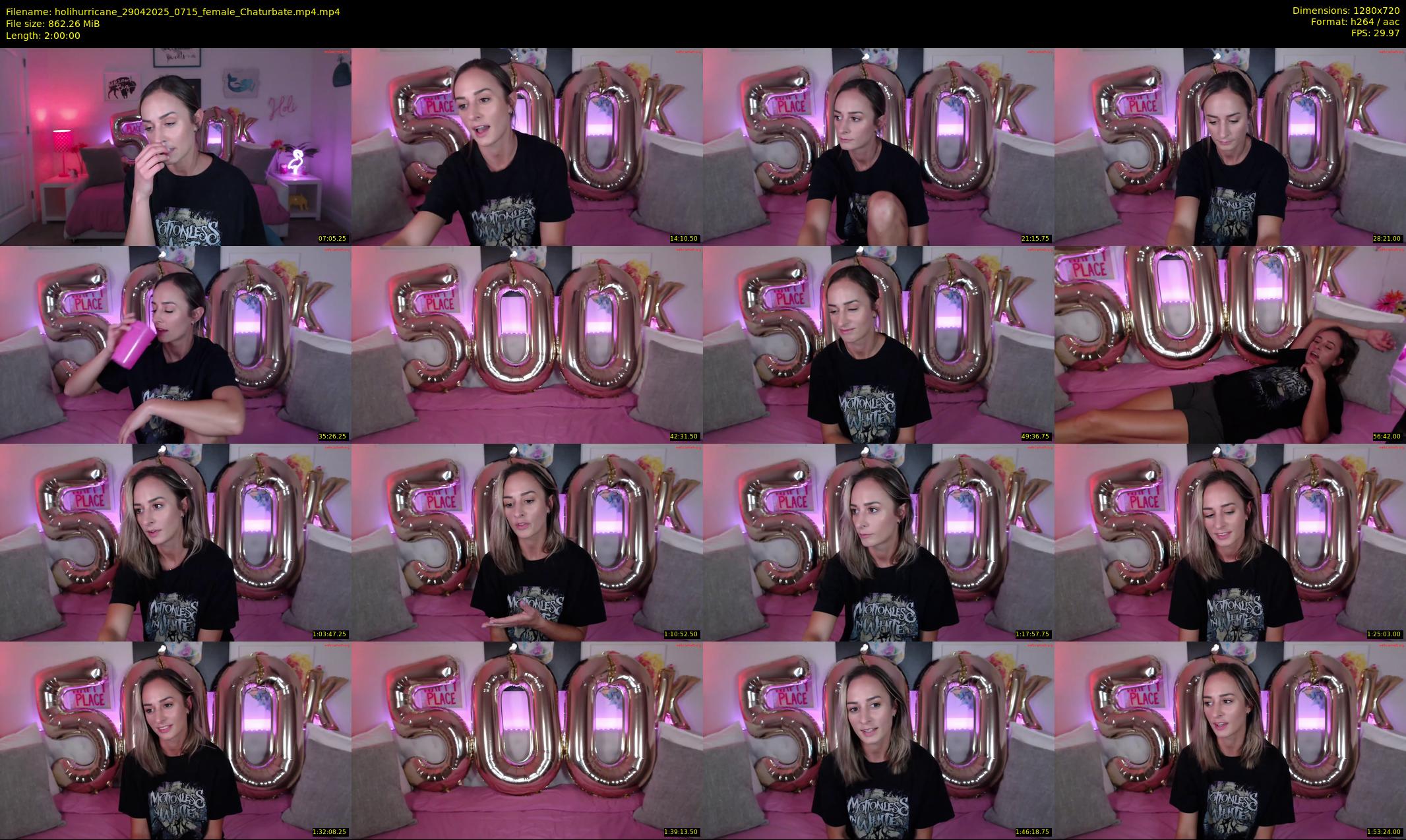 holihurricane — 120 minute Chaturbate female cam show recording, 720p, Apr 29, 2025