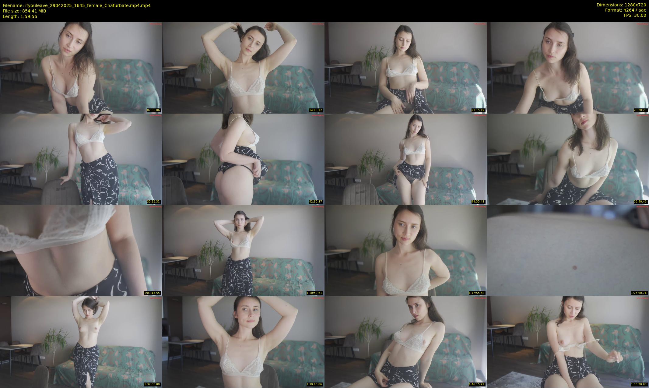 ifyouleave — 120 minute Chaturbate female cam show recording, 720p, Apr 29, 2025