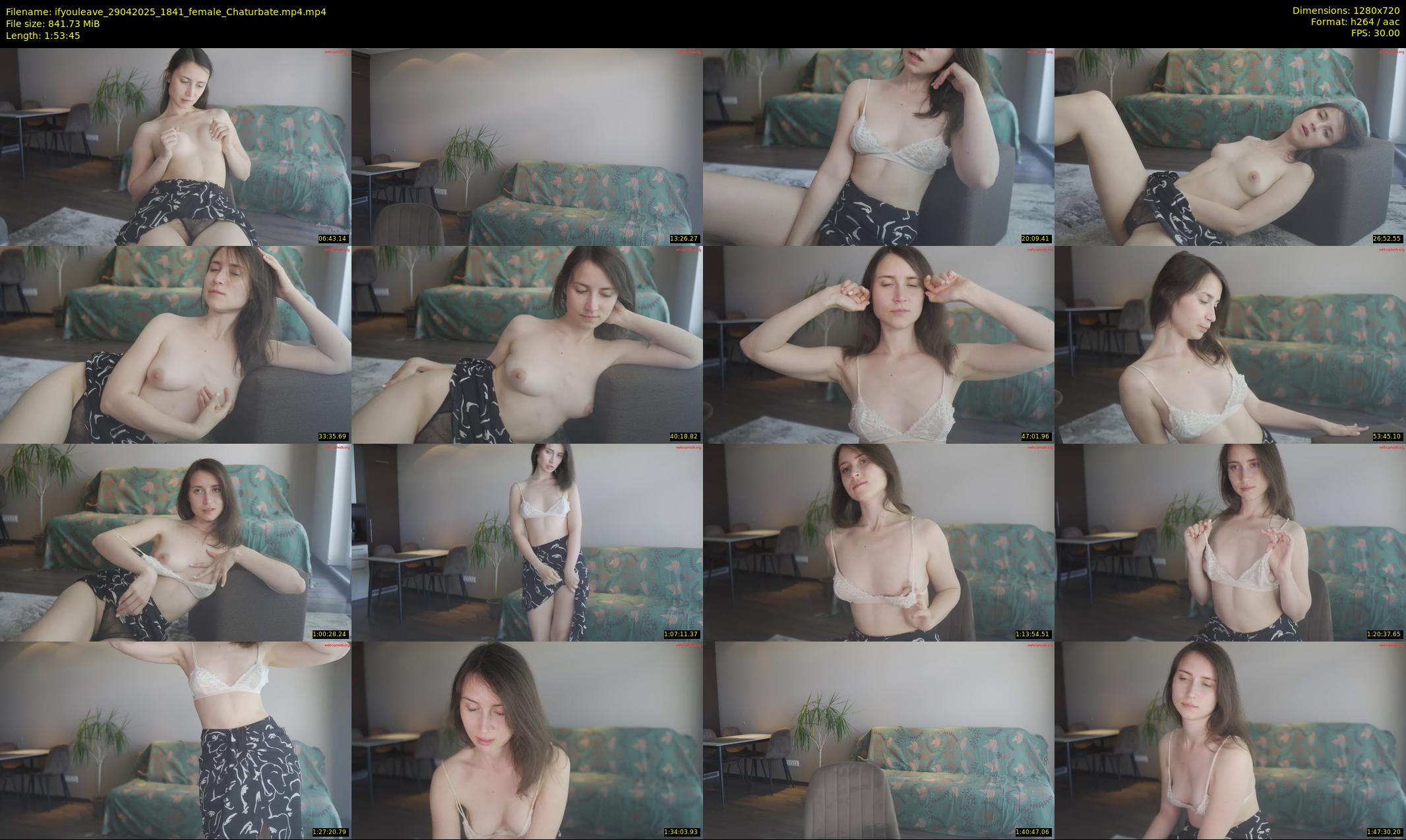 ifyouleave — 114 minute Chaturbate female cam show recording, 720p, Apr 29, 2025