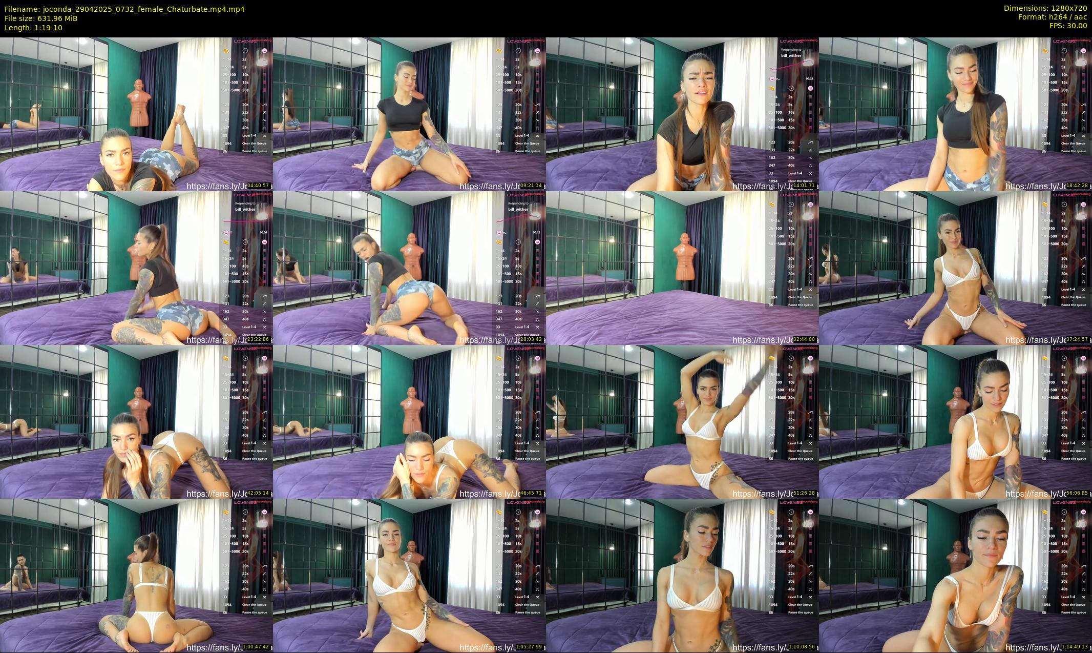 joconda — 80 minute Chaturbate female cam show recording, 720p, Apr 29, 2025