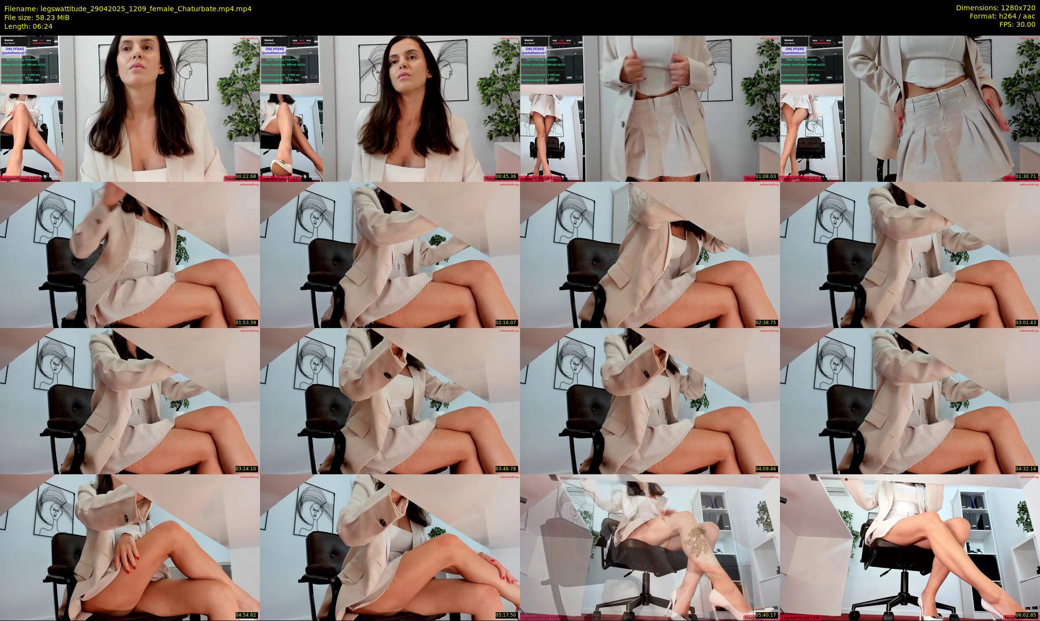 legswattitude — 7 minute Chaturbate female cam show recording, 720p, Apr 29, 2025