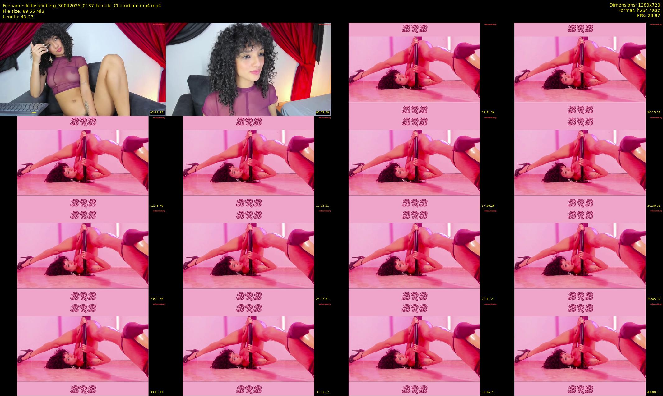 lilithsteinberg — 44 minute Chaturbate female cam show recording, 720p, Apr 30, 2025