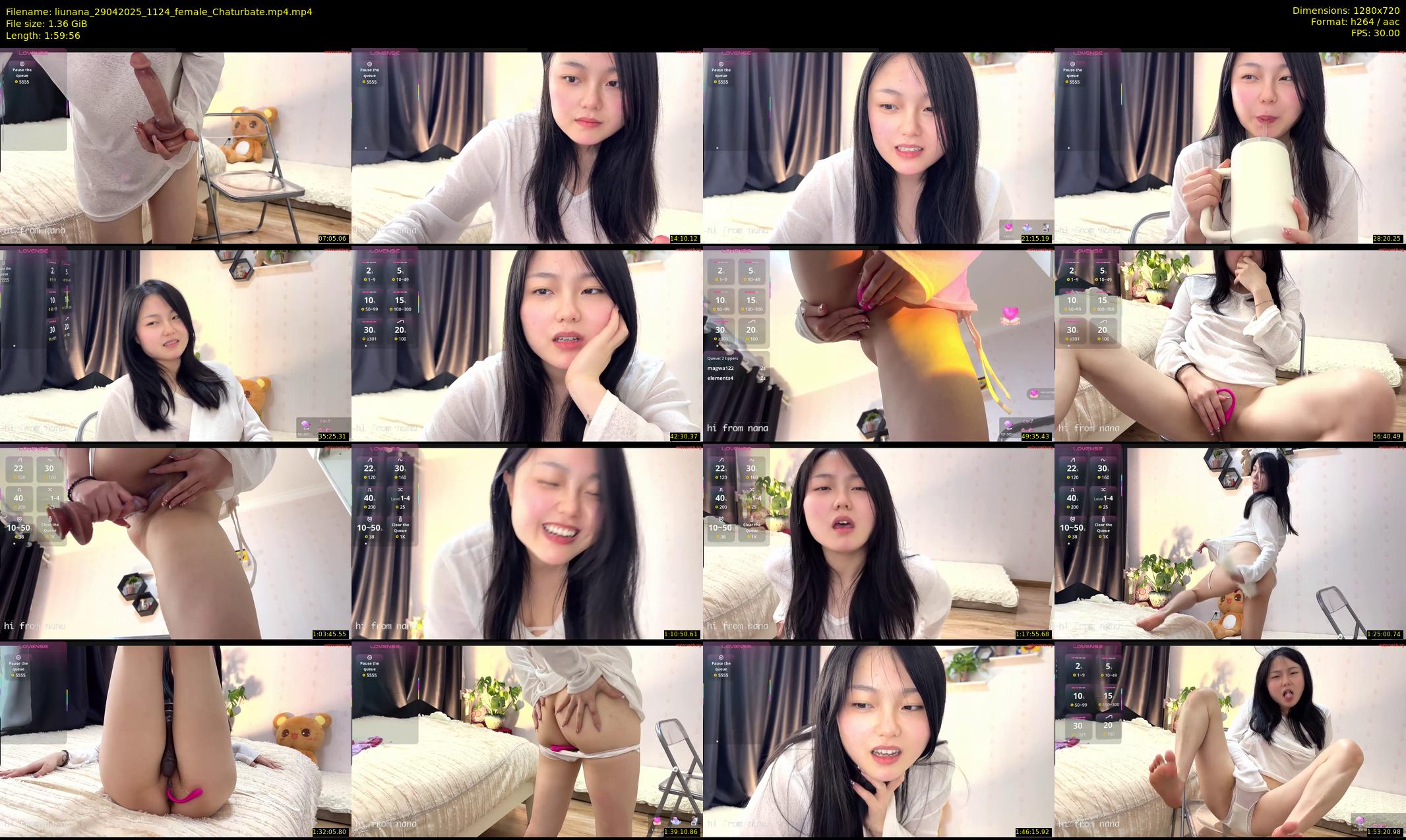 liunana — 120 minute Chaturbate female cam show recording, 720p, Apr 29, 2025