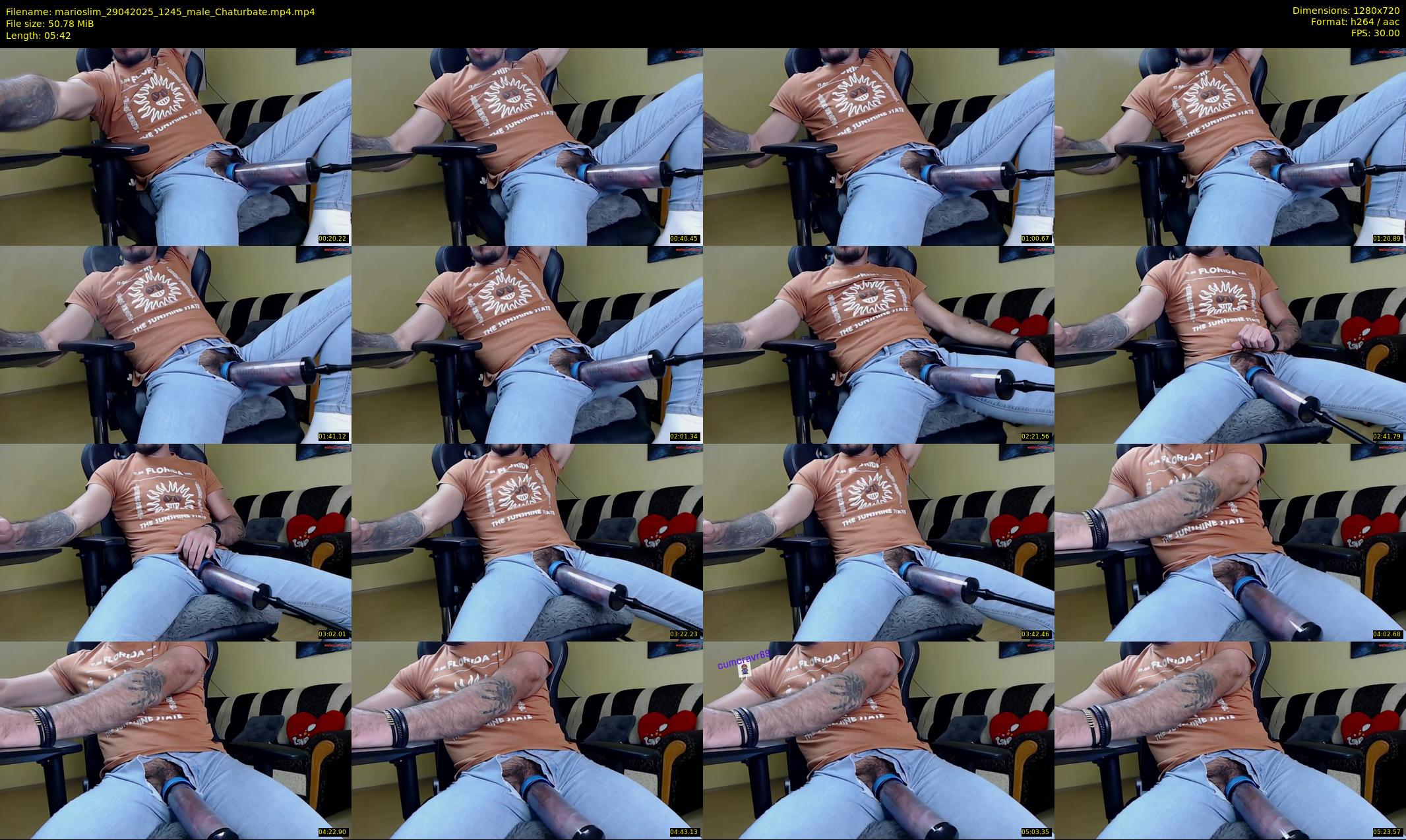 marioslim — 6 minute Chaturbate male cam show recording, 720p, Apr 29, 2025