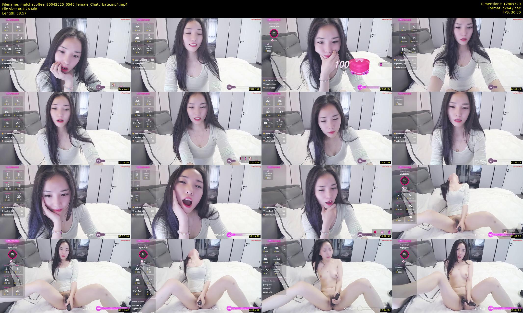 matchacoffee — 59 minute Chaturbate female cam show recording, 720p, Apr 30, 2025