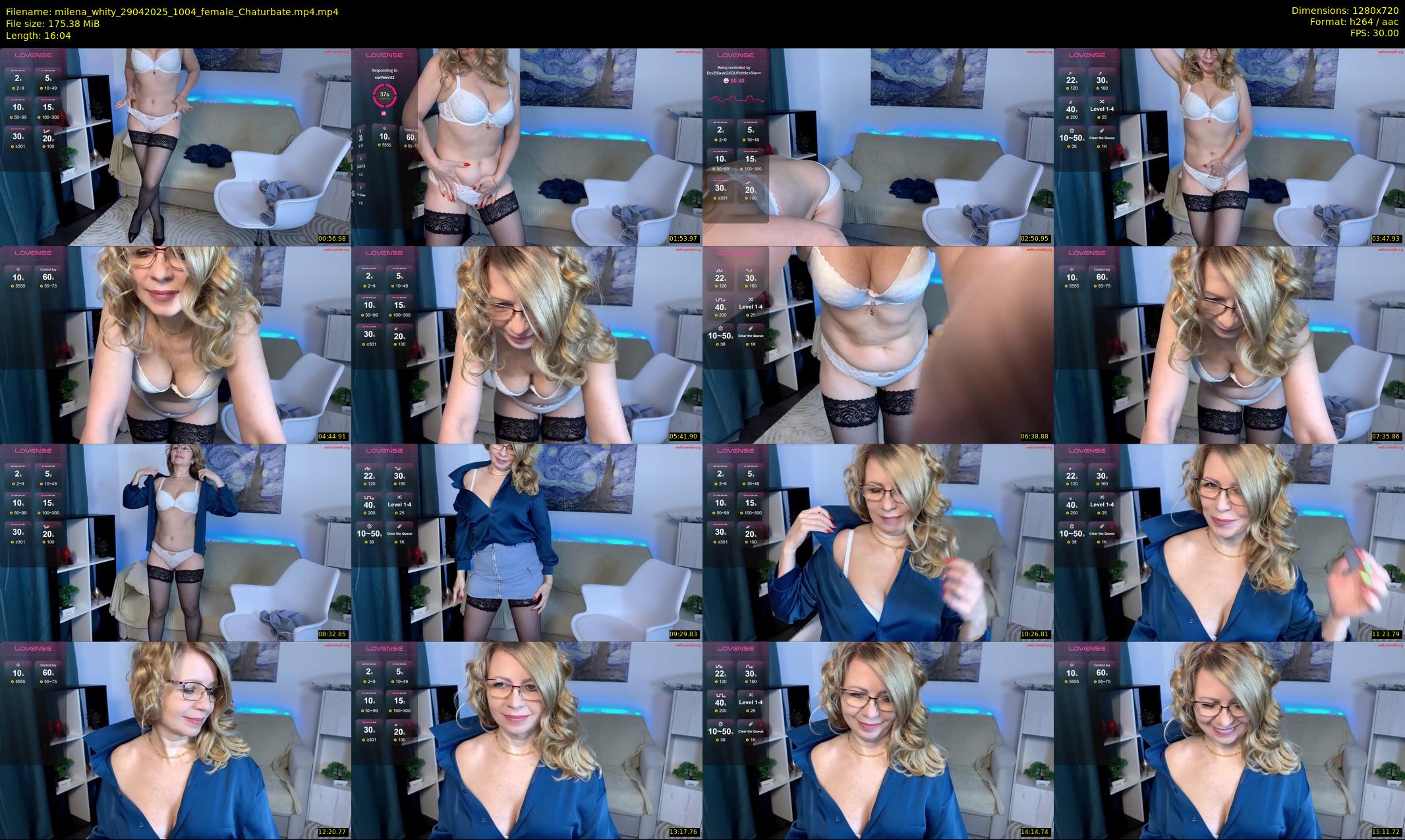 milena_whity — 17 minute Chaturbate female cam show recording, 720p, Apr 29, 2025