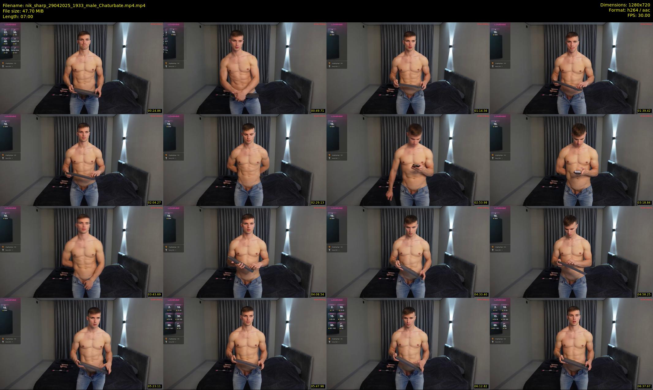nik_sharp — 7 minute Chaturbate male cam show recording, 720p, Apr 29, 2025
