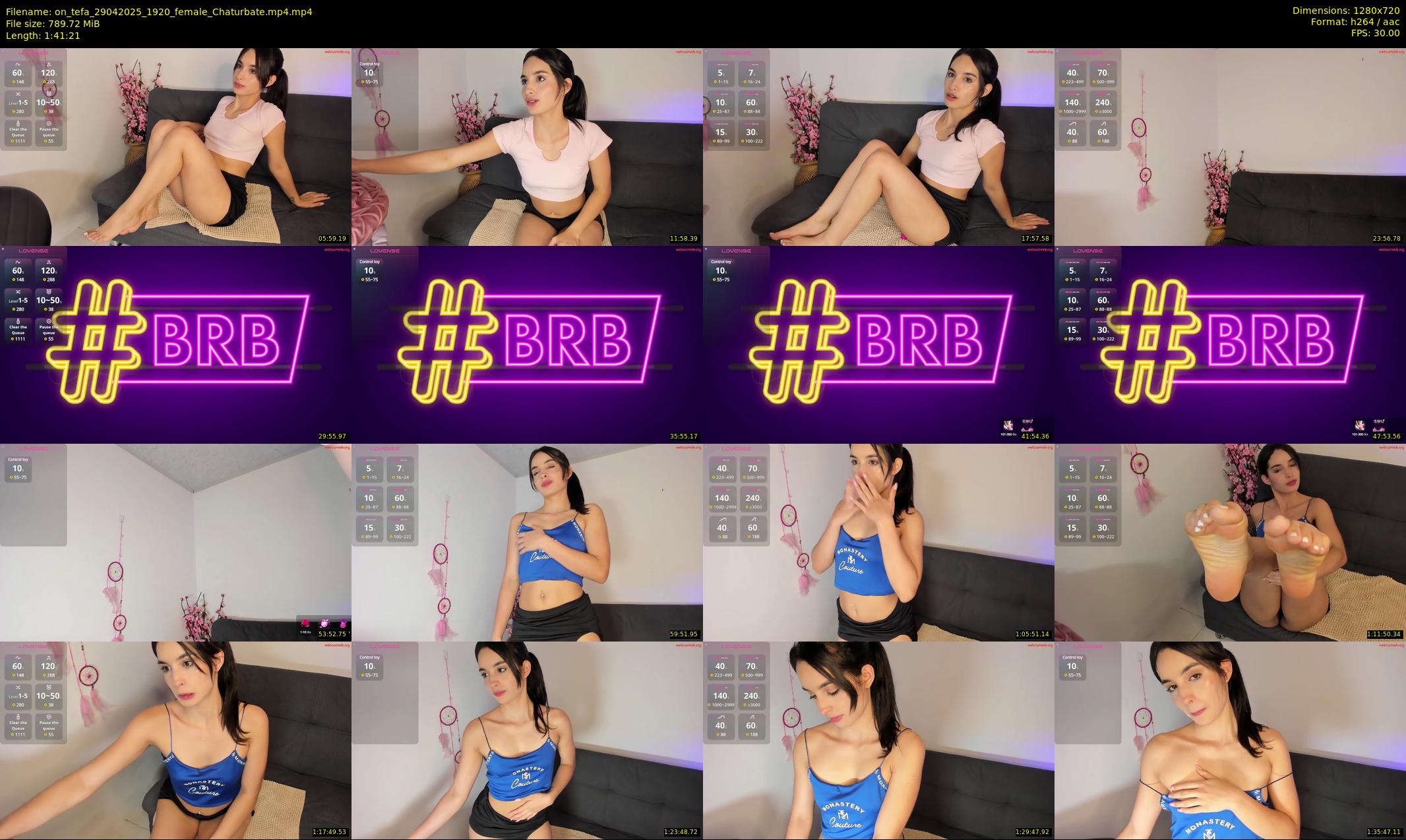 on_tefa — 102 minute Chaturbate female cam show recording, 720p, Apr 29, 2025
