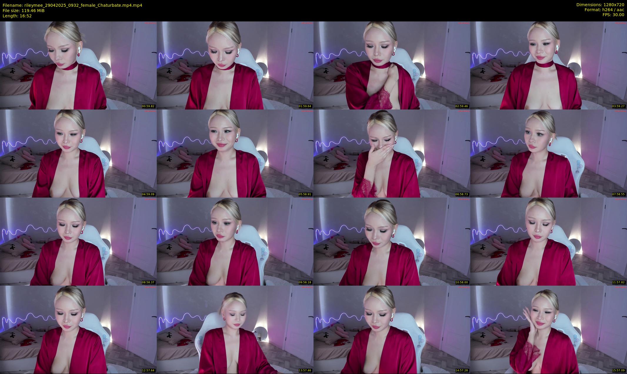 rileymee — 17 minute Chaturbate female cam show recording, 720p, Apr 29, 2025